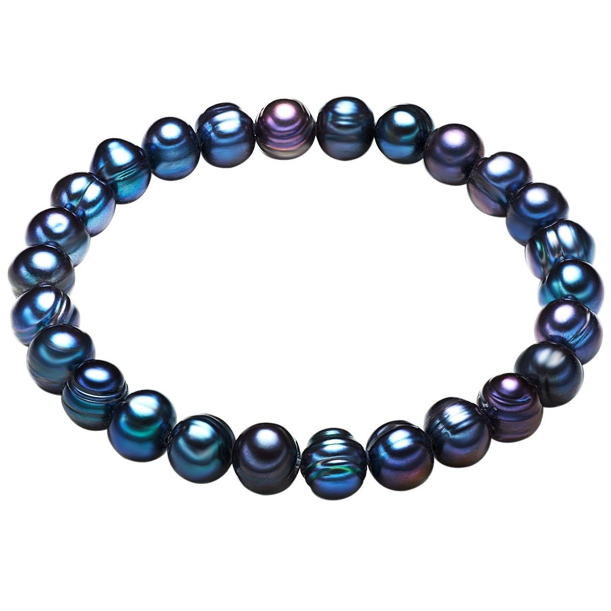 Valero Pearls Armband pfauenblau, aus Süßwasser-Zuchtperlen