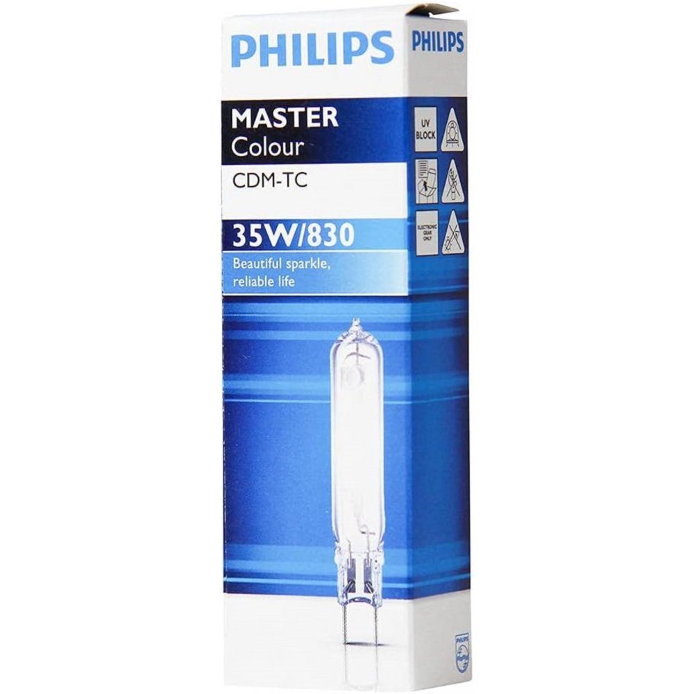 MASTER - CDM-TC - Philips Stecksockellampe 35W/830 klar G8.5 LED-Leuchtmittel Colour