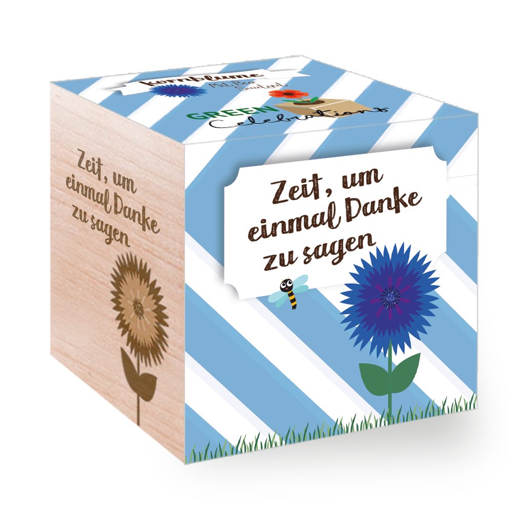 Feel Green Blumenerde Green Celebrations, Kornblume «Zeit Um Einmal Danke Zu Sagen», (1-St)