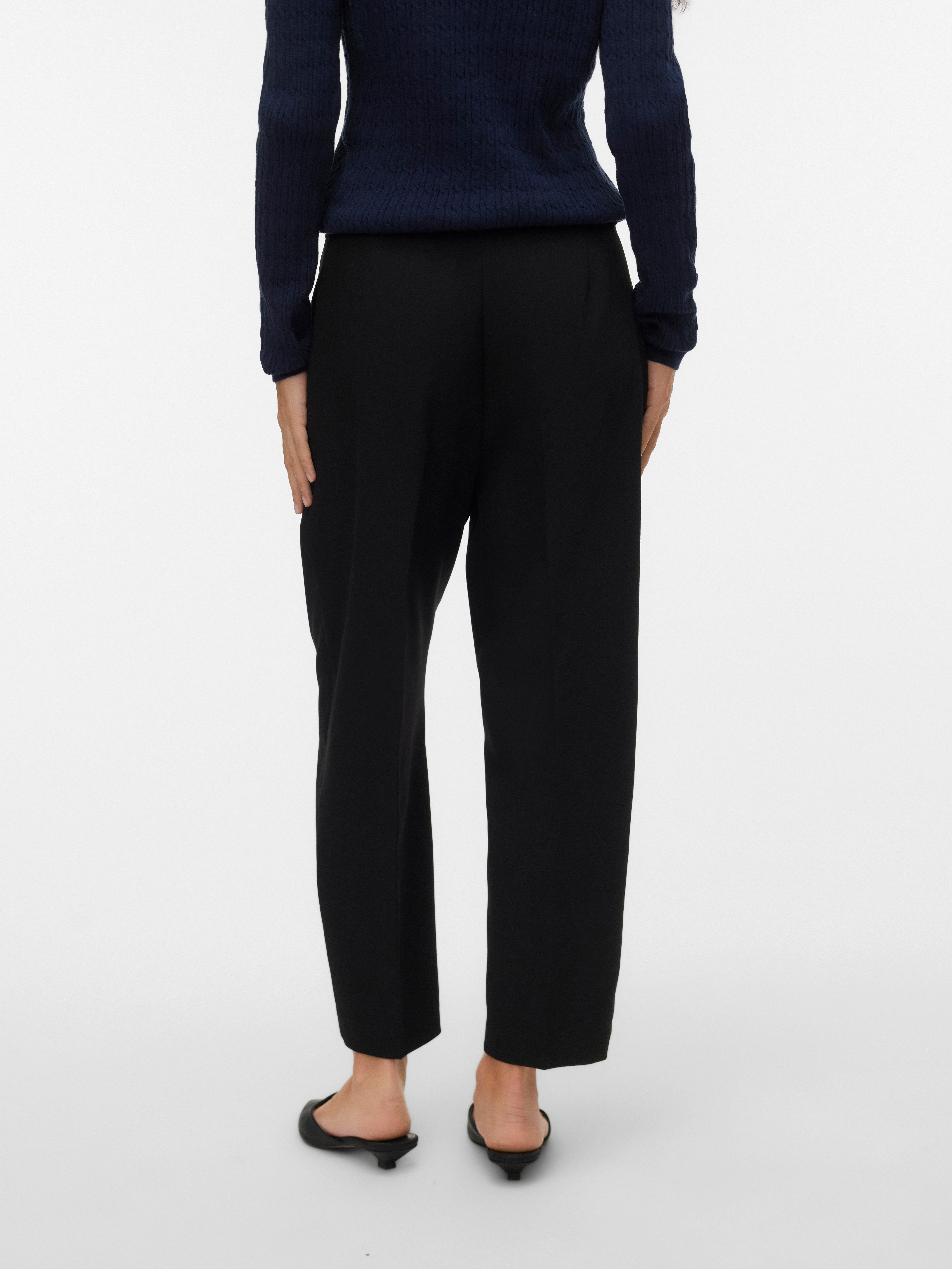 Vero Moda Anzughose VMELMA MW BARREL BELT ANKLE PANT NOOS