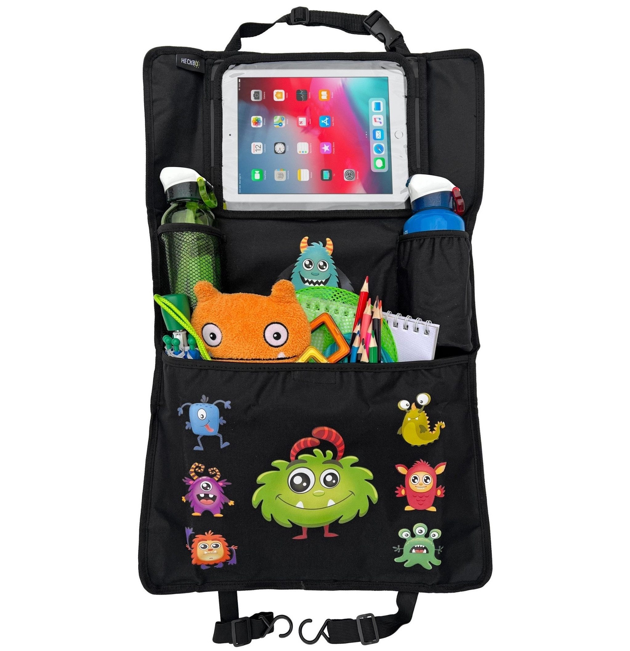HECKBO Rücksitzorganizer Kinder Auto Organizer Monster (1-tlg)