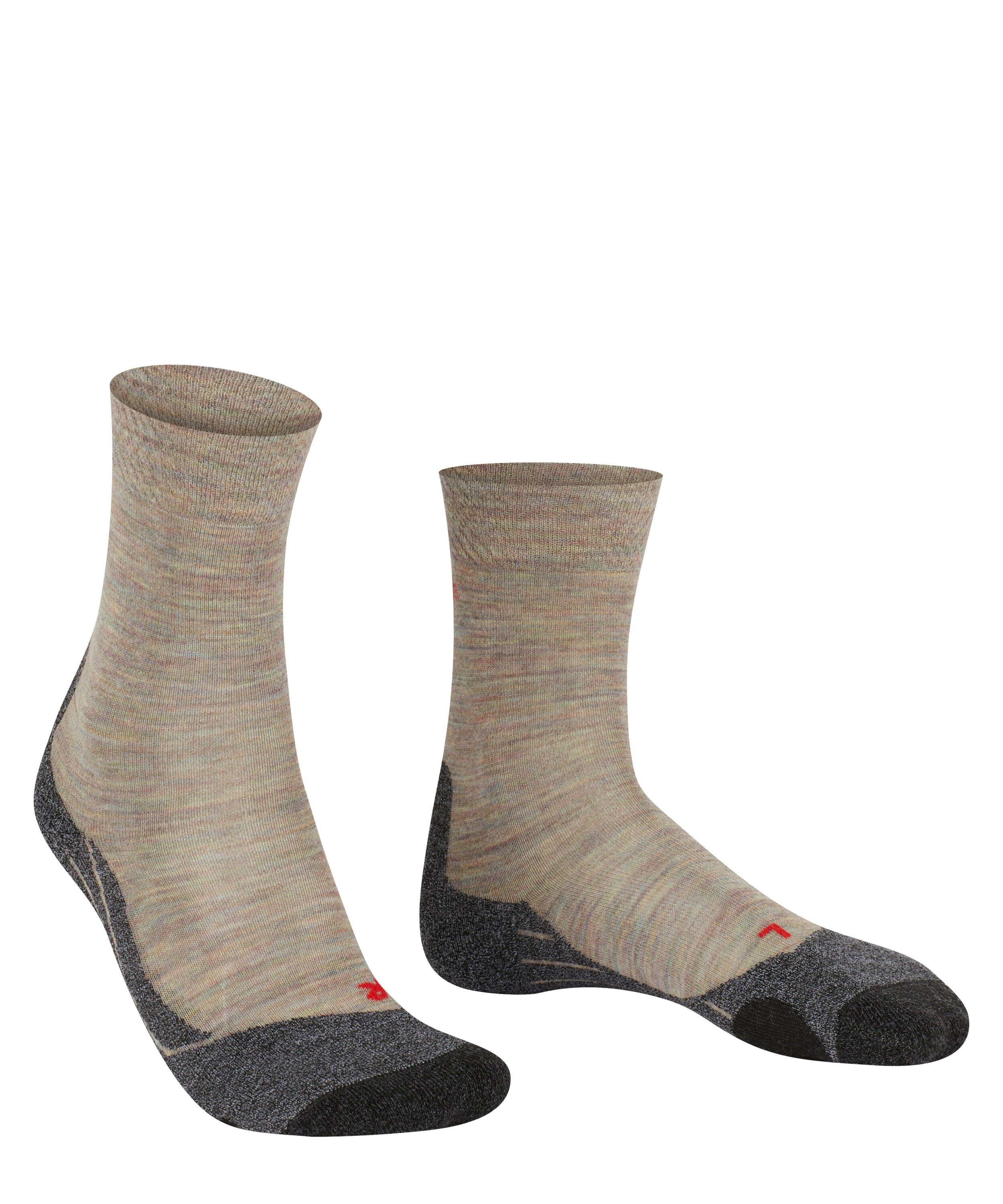 moon Komfort Melange Hoher Wandersocken im Explore Mittelgebirge FALKE (7765) mist (1-Paar) TK2