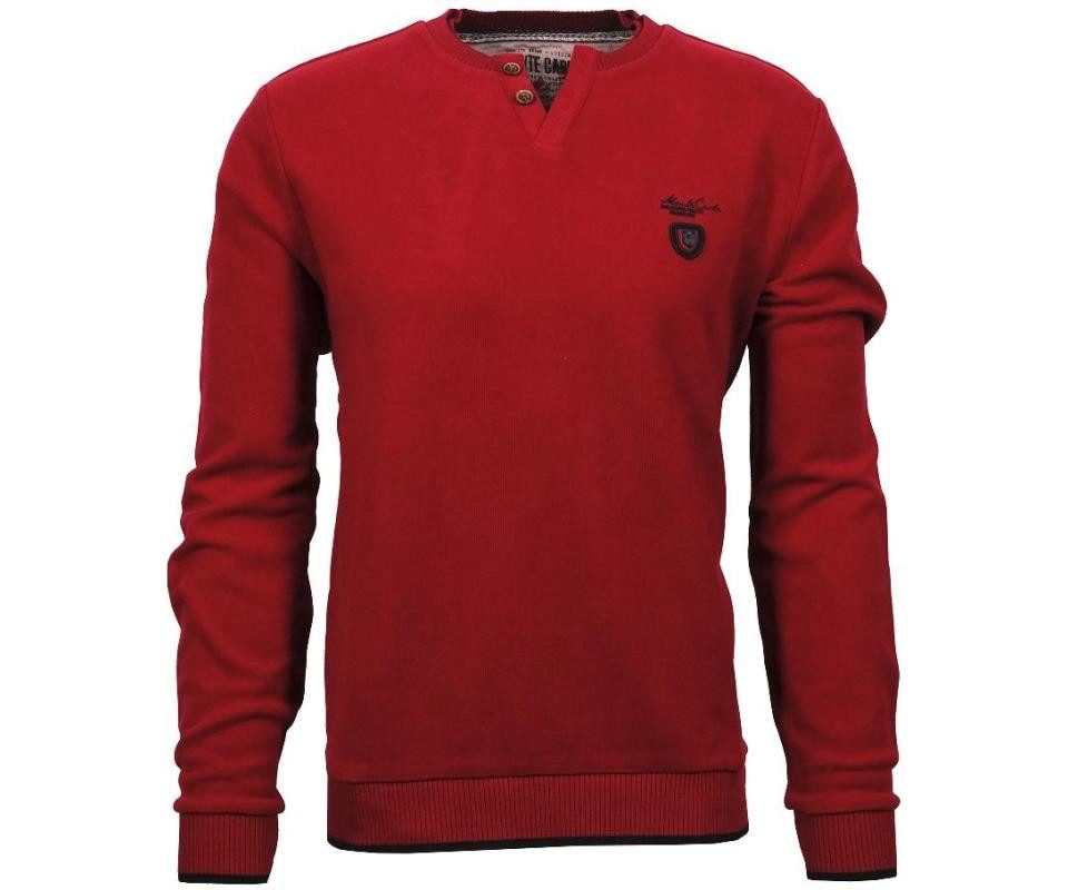 Mode Monte Carlo Sweatshirt Sweat-Shirt Serafino Tomatenrot