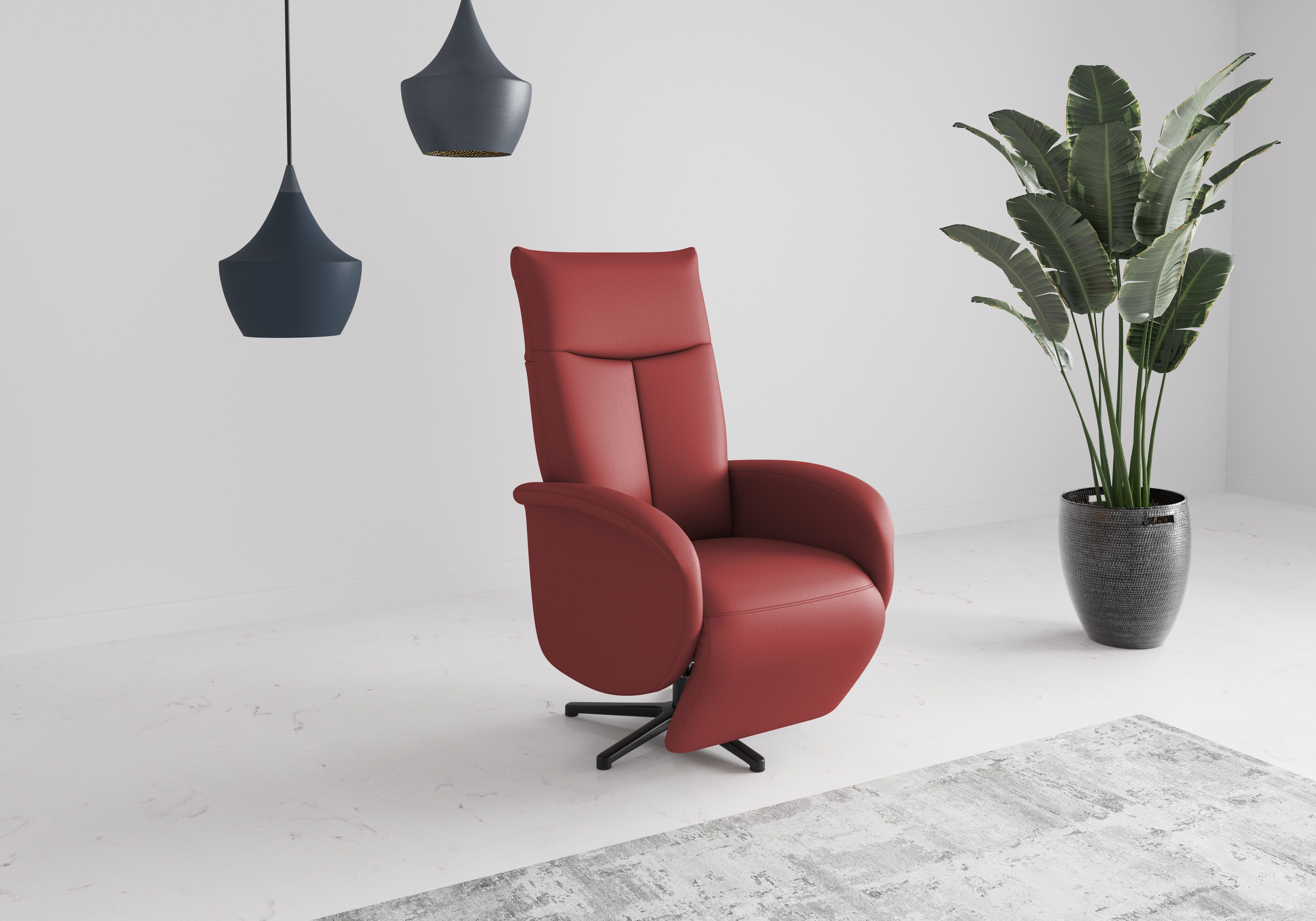 sit&more TV-Sessel Juma, inkl. Drehfunktion & Kopfteilverstellung, Höhe Armlehne 62 cm, wahlweise mit Aufstehhilfe, 2 Motoren und Akku