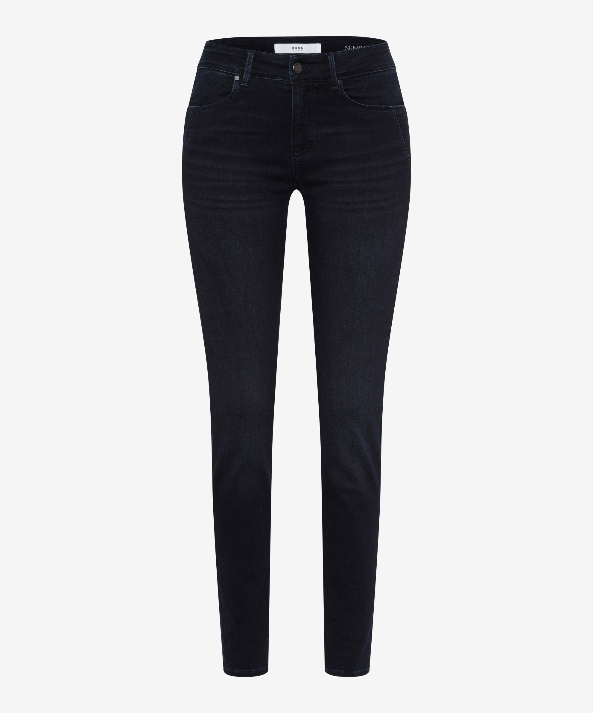 dark Röhrenjeans blue used Skinny-fit-Jeans Brax