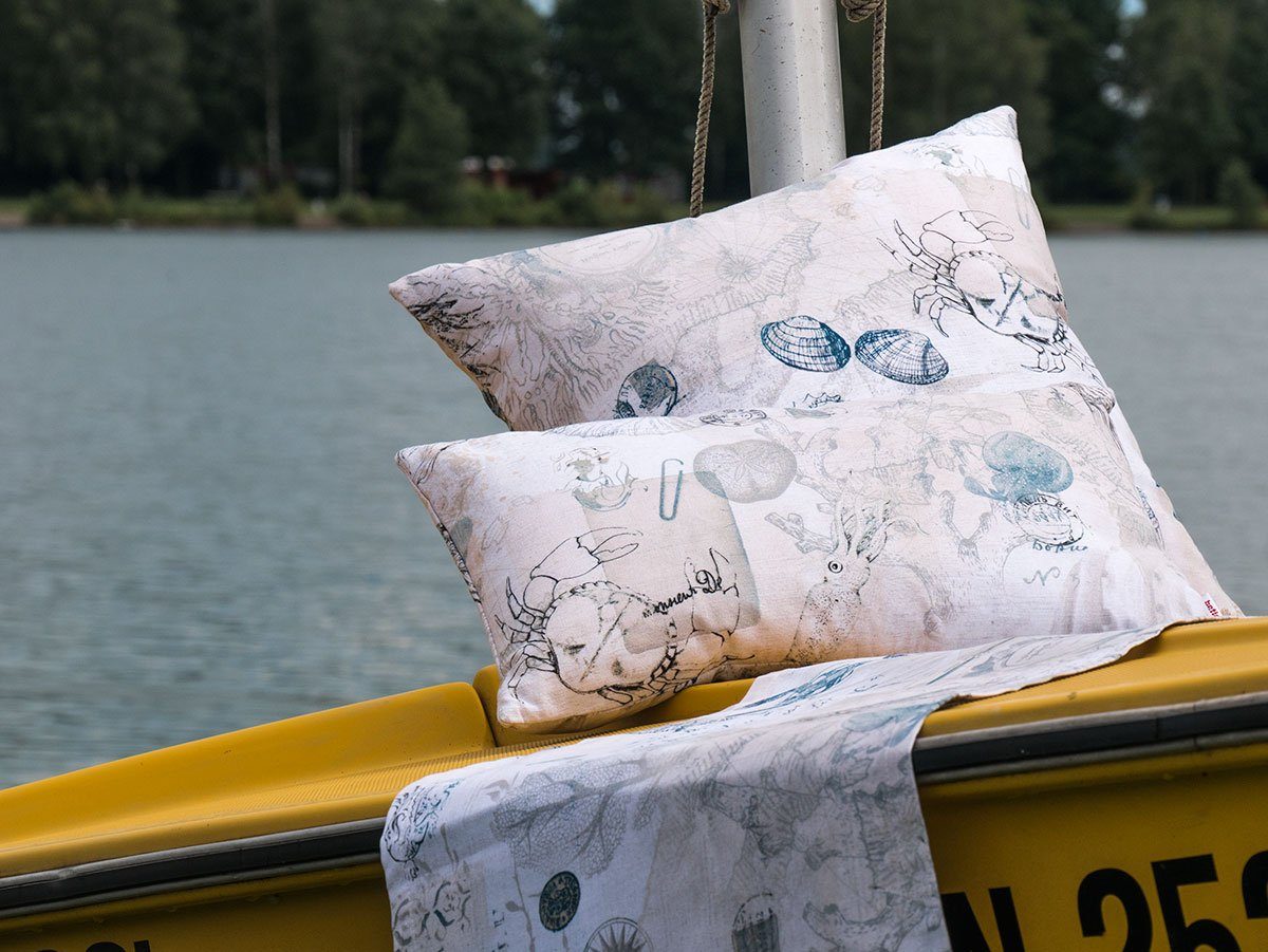 beties Tischdecke Nautic (1-tlg, 1 Stück Tischdecke), Mitteldecke ca. 80x80cm Tischdeko (Nautic-Mistral)