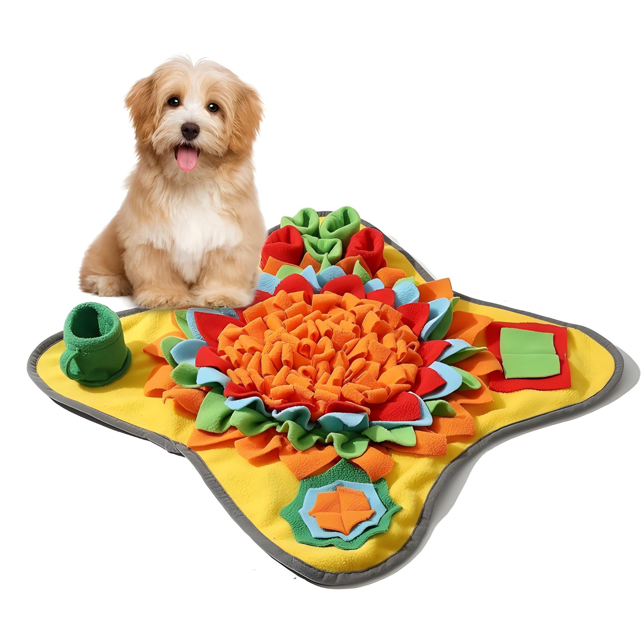 Schnüffelteppich Schnüffelmatte für Hunde & Katzen, Futtermatte, Hund Teppich waschbar
