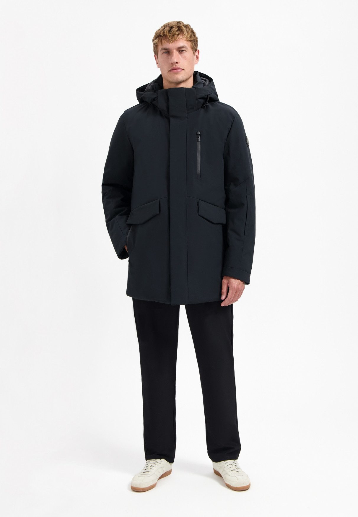 NO EXCESS Parka No Excess Langer Parka mit Kapuze MIKE Jacket