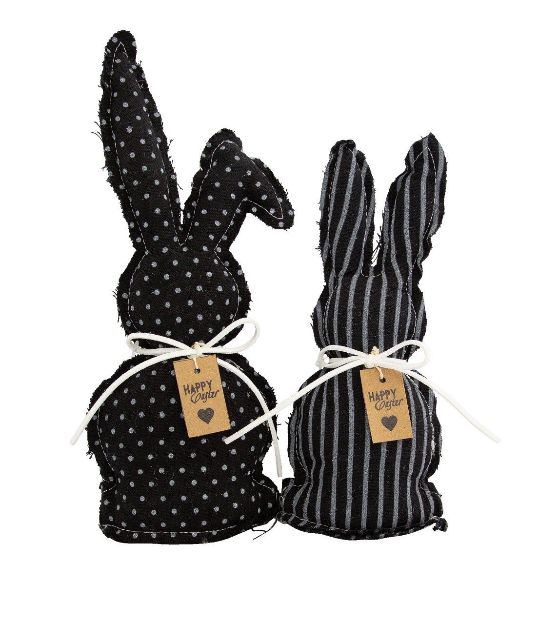 RIFFELMACHER & WEINBERGER Osterfigur Riffelmacher Hasen aus Stoff 2 Motive 28 cm