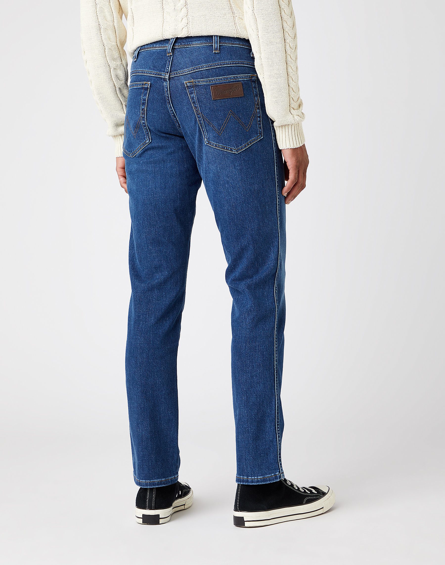 Wrangler 5-Pocket-Jeans WRANGLER TEXAS SLIM blue silk W12SAO67S