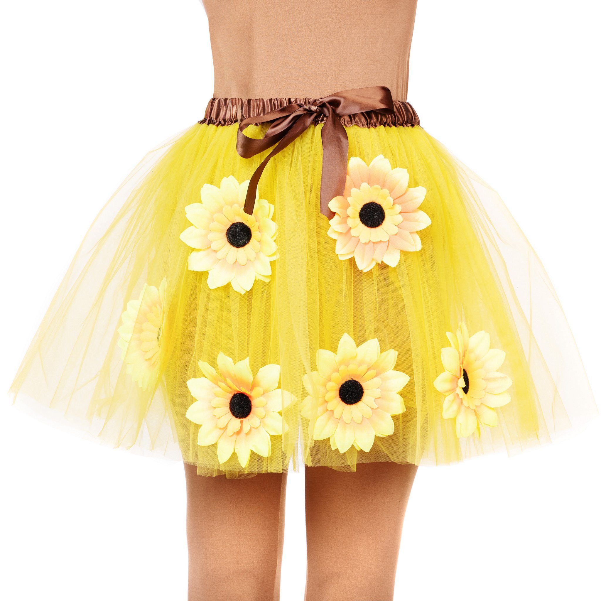 Metamorph Kostüm Hippie Sonnenblumen Rock - für Fasching & Karneval, Flower günstig online kaufen