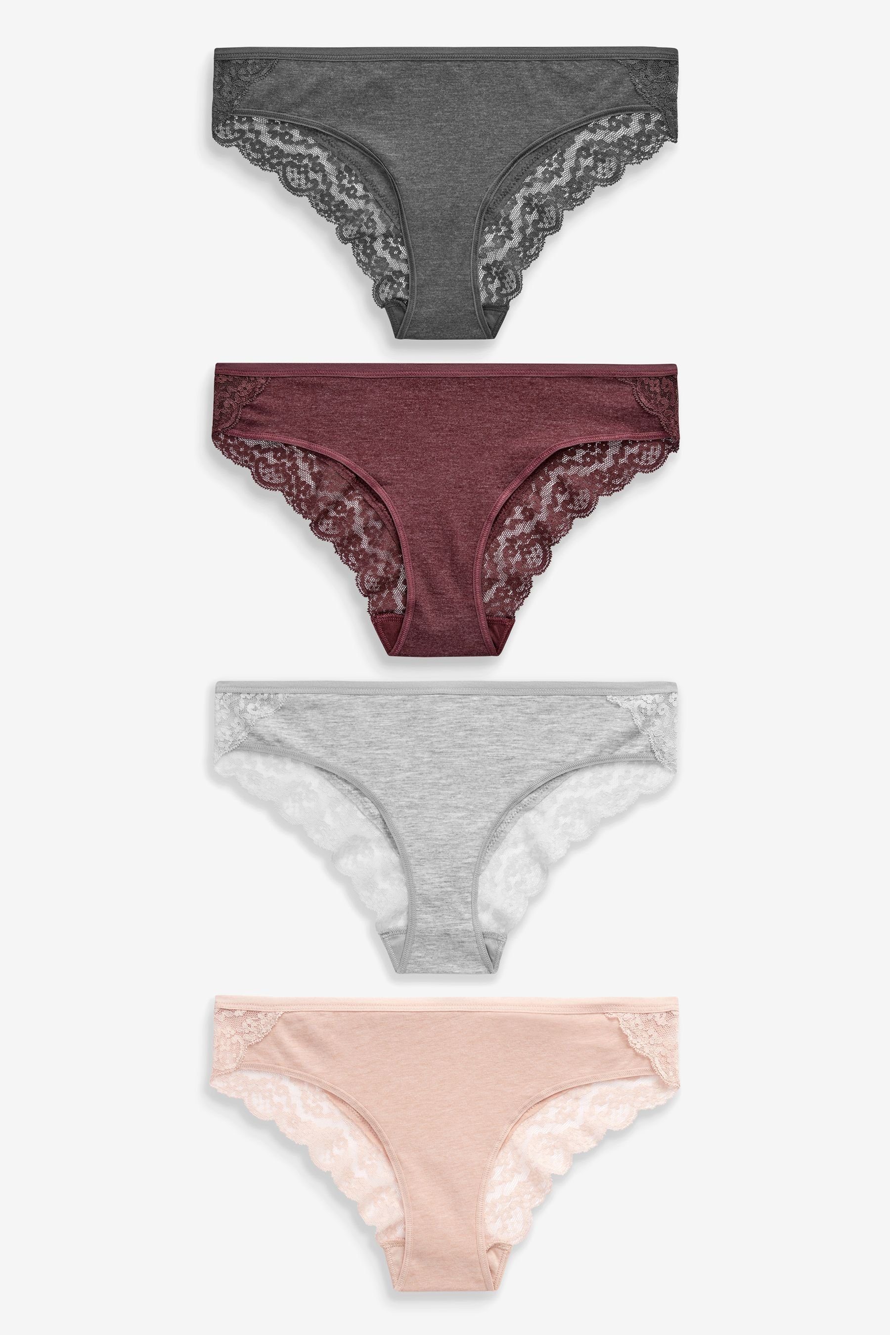 Next Bikinislip Spitzenslips im 4er-Pack, Bikini günstig online kaufen