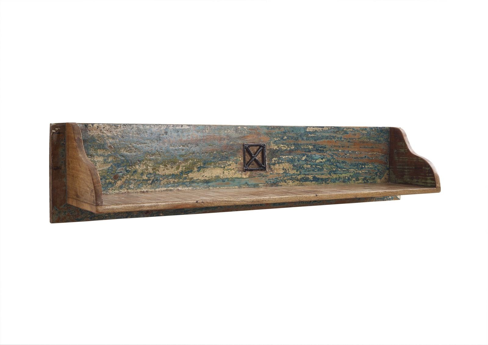 Massivmoebel24 Wandregal NATURE OF SPIRIT, 1-tlg., Altholz 116x22x24 mehrfa günstig online kaufen