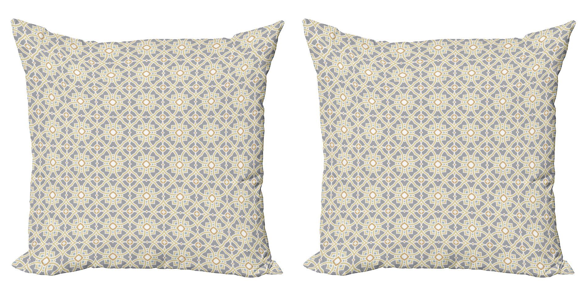 Kissenbezüge Modern Accent Doppelseitiger Digitaldruck, Abakuhaus (2 Stück), Geometrisch Marokkanische Blumenkunst