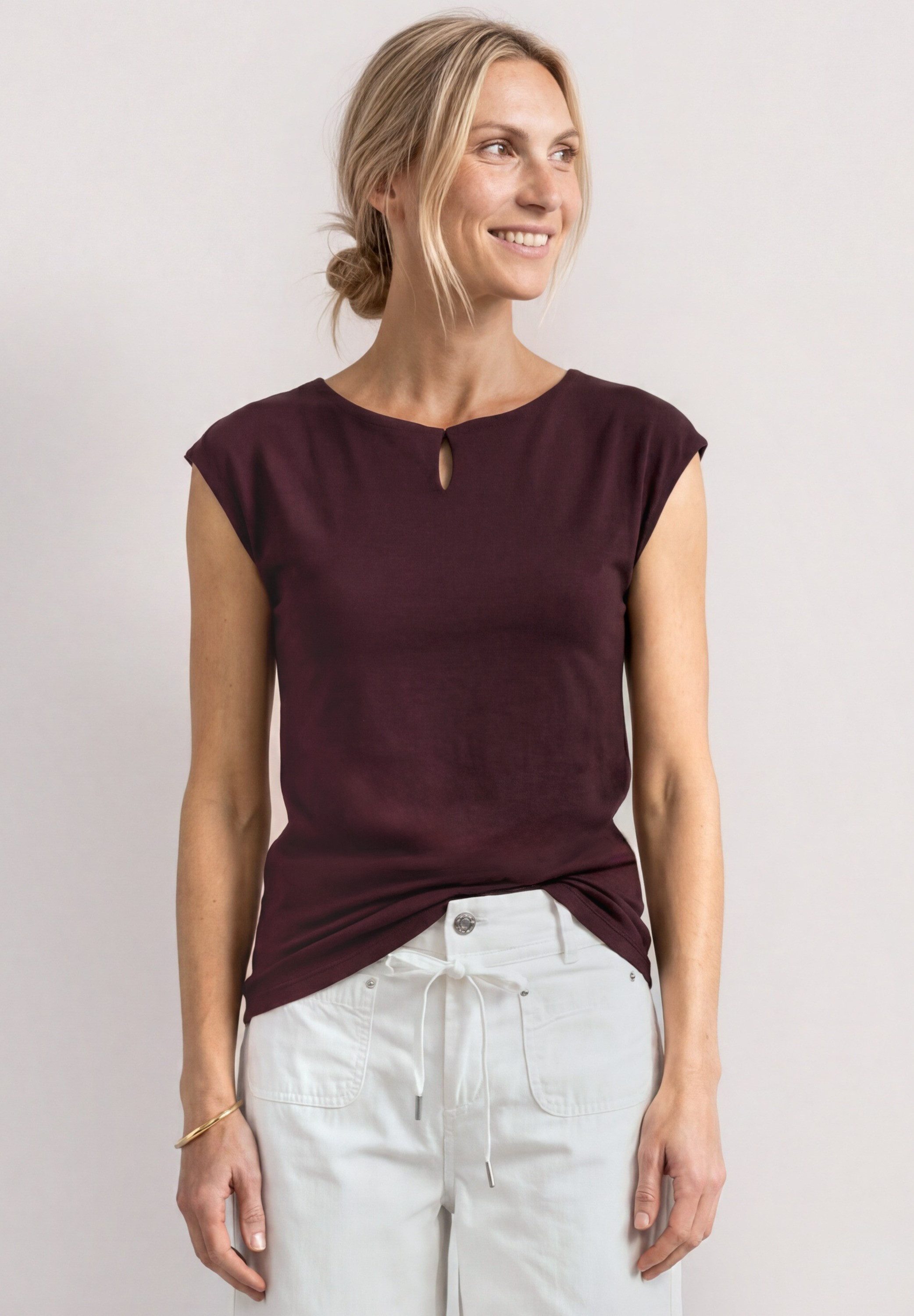 STREET ONE T-Shirt mit Cut-Out Detail