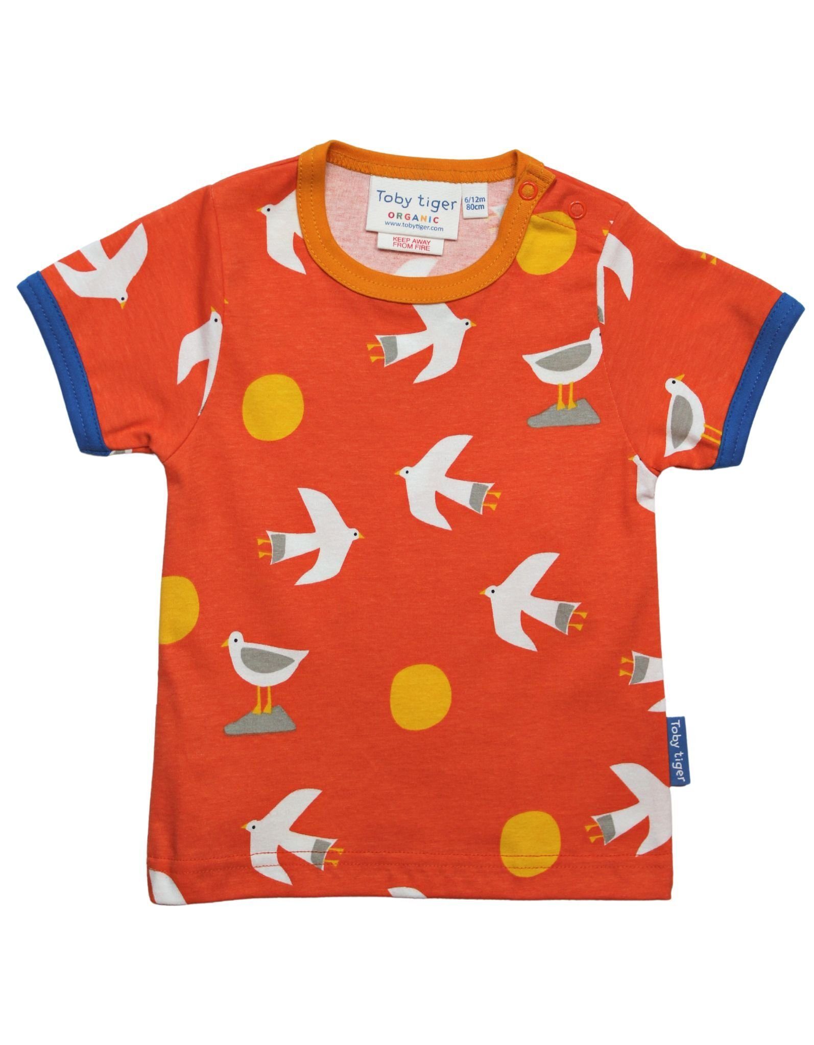 T-Shirt T-Shirt mit Möwen Print