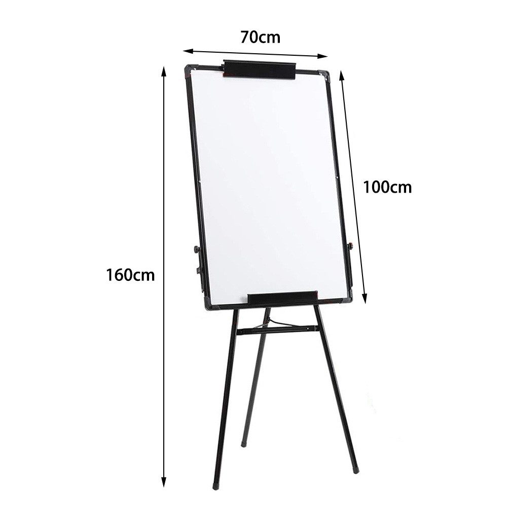 JEOBEST Magnettafel Dreibein Whiteboards mit Ständer 70 x 100 cm Standtafel, Höhenverstellbar, Trocken Abwischbare,für Zuhause Schule Büro