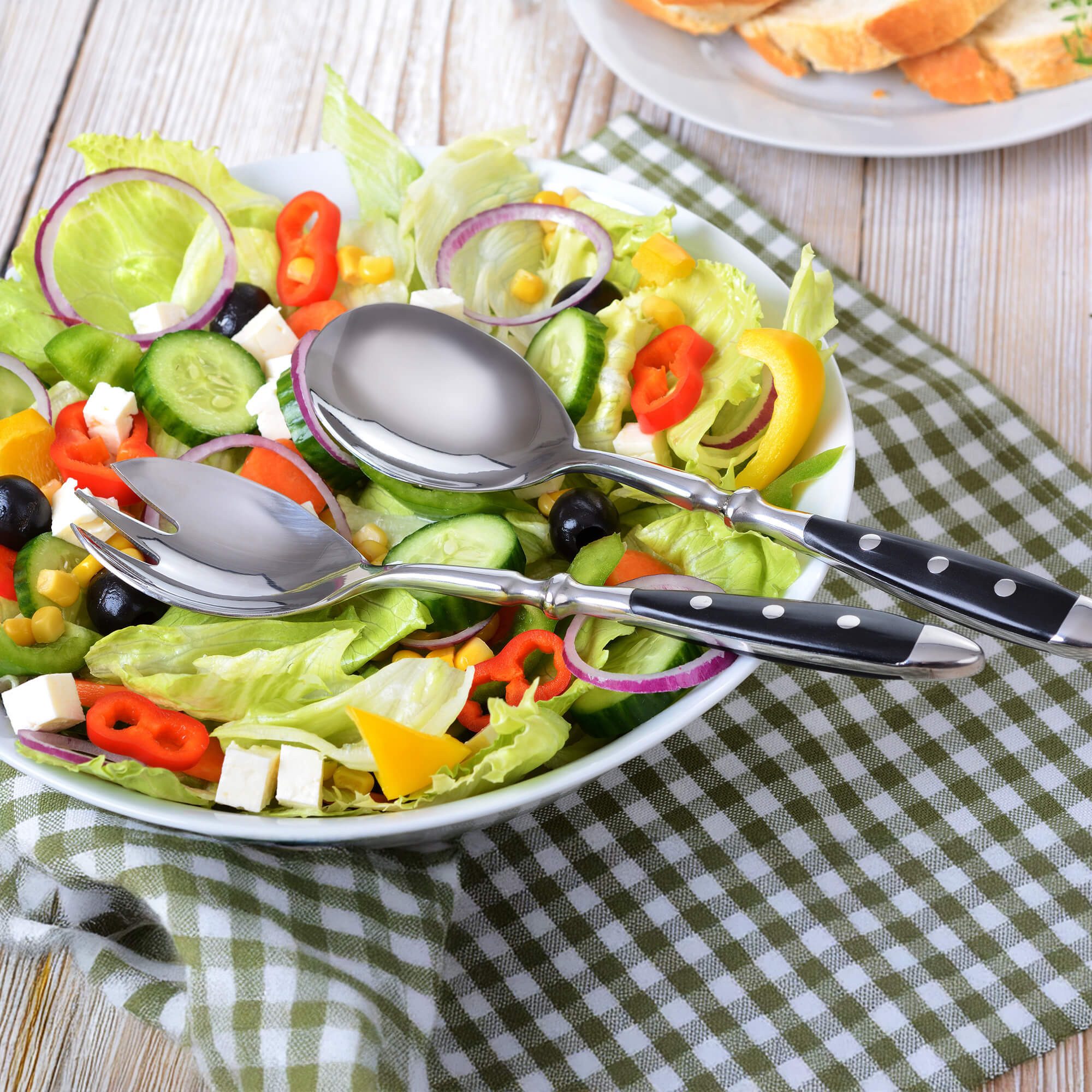 GRÄWE Vorlegebesteck GRÄWE Salatbesteck 2-tlg., Serie Nürnberg, schwarz