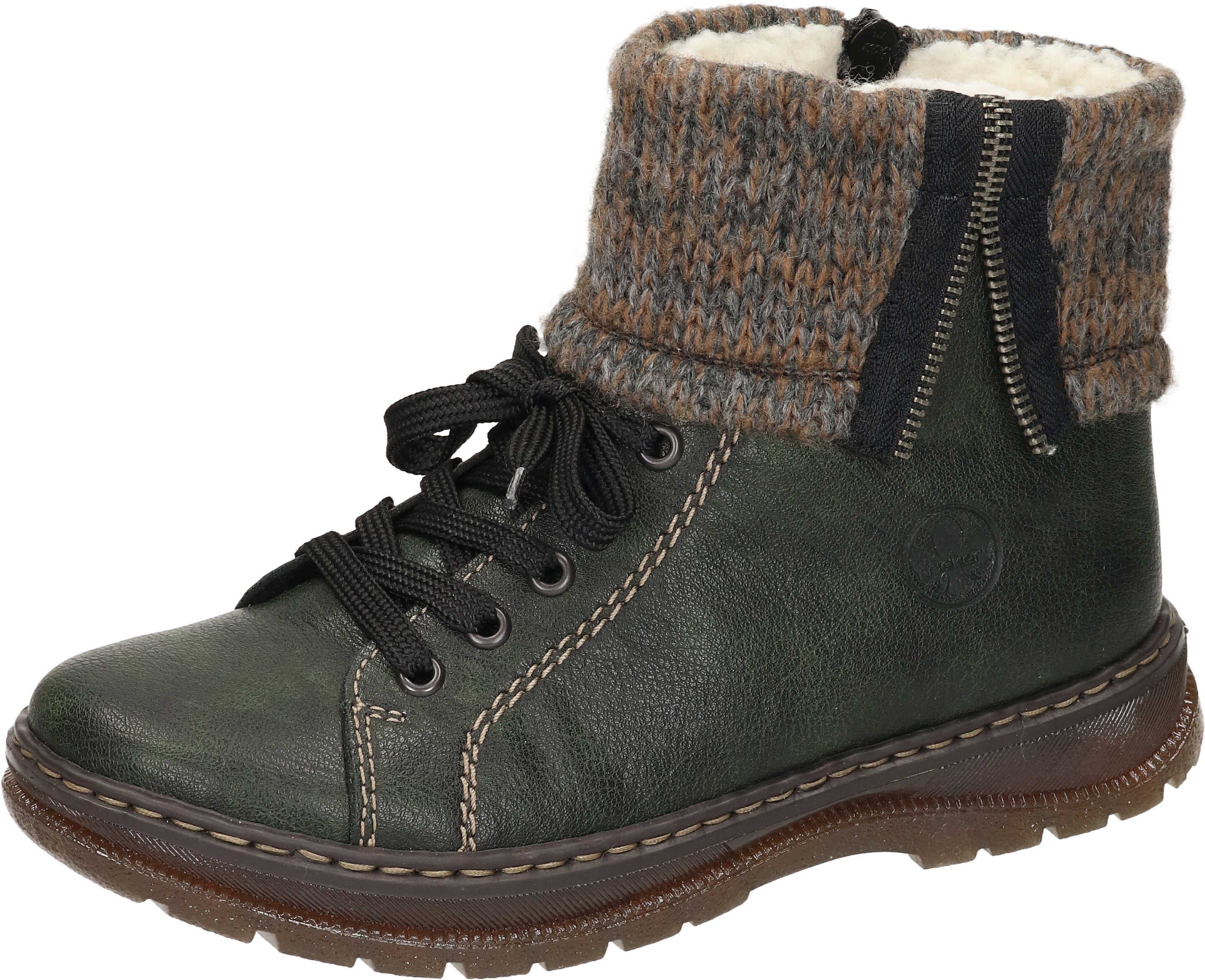 Rieker Півчобітки Schnürstiefelette aus Textil