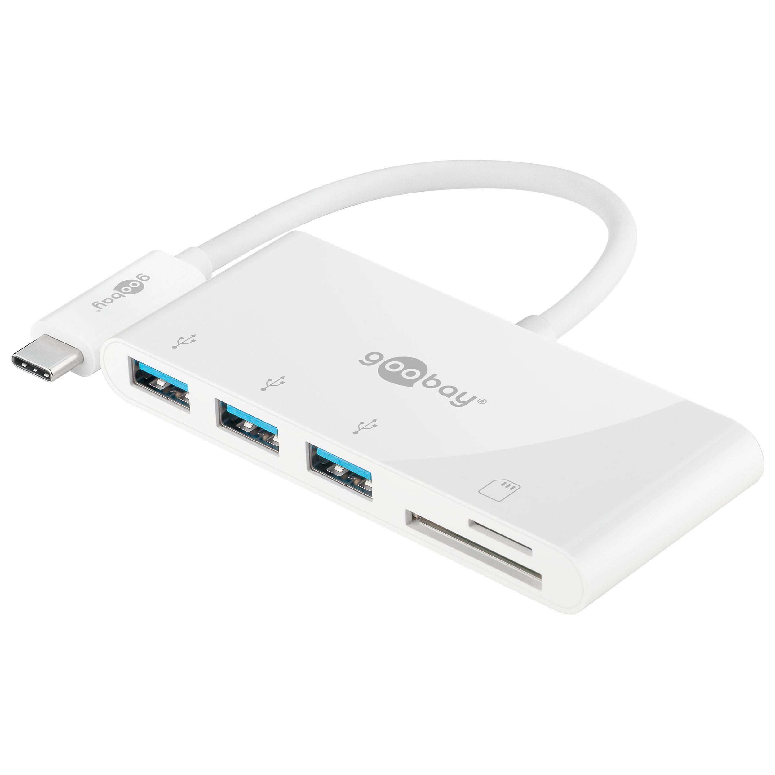 USB-Verteiler USB-C Multiport Adapter USB Typ A und SD Card Reader