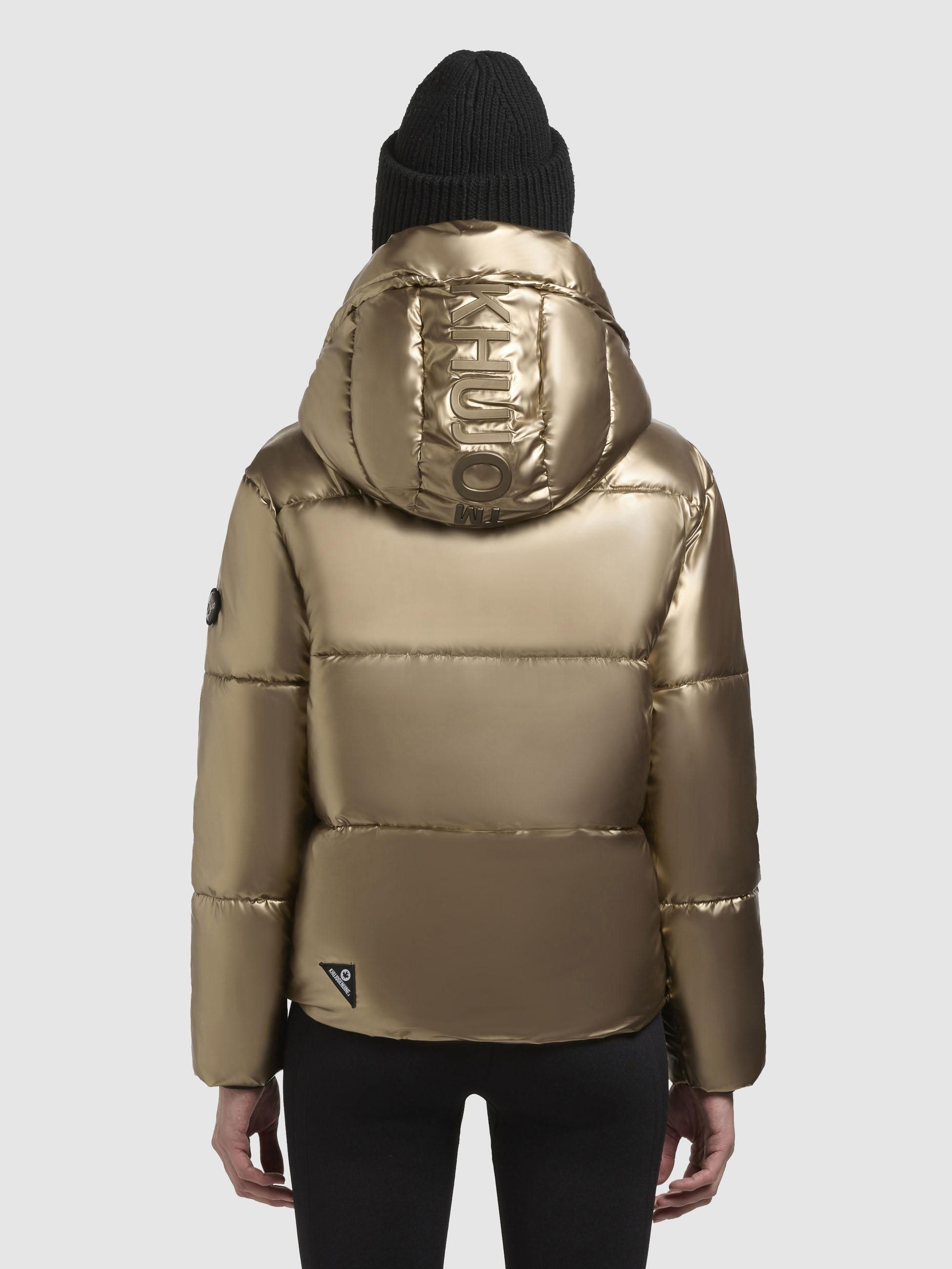 khujo Steppjacke Devina Shiny-YM Glänzende kurze Winterjacke für Damen