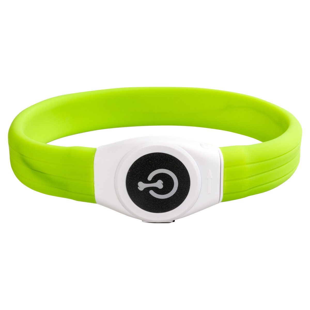 Hundehalsbandleuchte Flash Light Ring Maxi USB Silikon grün