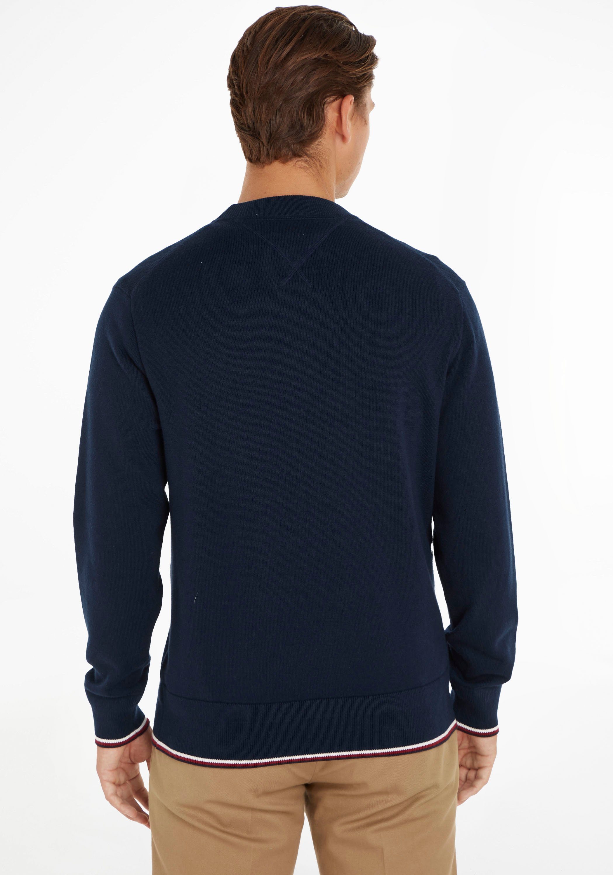 Tommy Hilfiger Strickpullover MONOTYPE GS TIPPED CREW NECK