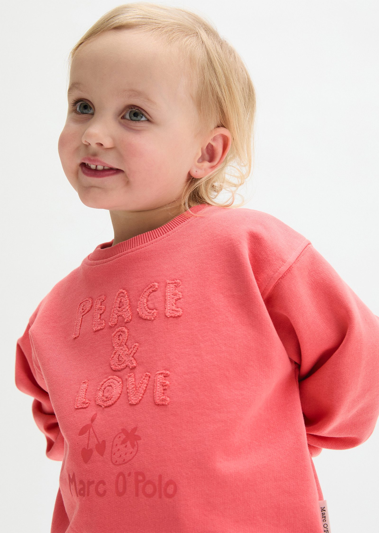 Marc O'Polo Sweatshirt TEENS Girls Sweatshirt aus Baumwolle mit Stickerei