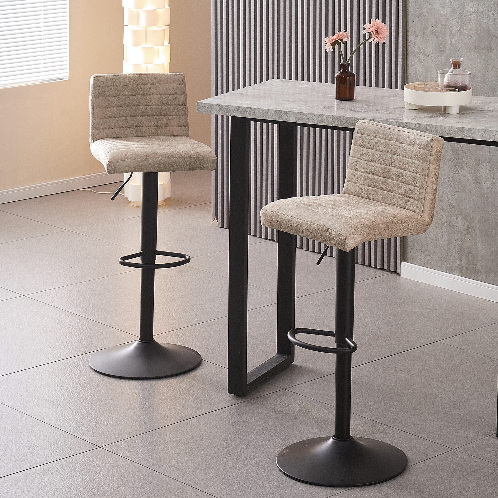 JYMTOM Barhocker 2er-Set Barhocker, höhenverstellbar, 360° günstig online kaufen