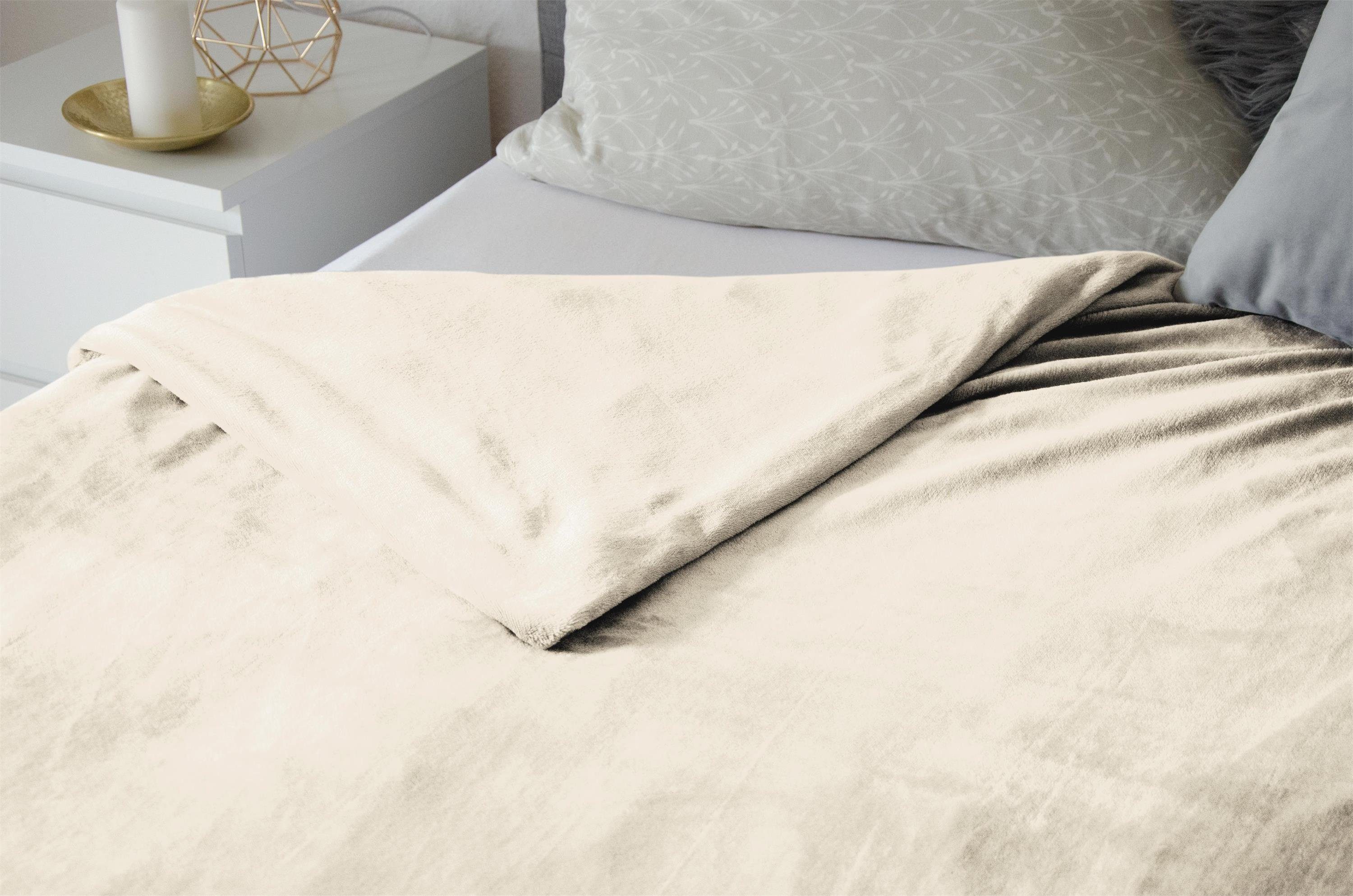 Aspero Bettwäsche Flanell-Bettdeckenbezug DUNKERQUE, Flanell, aus extra weichem Material