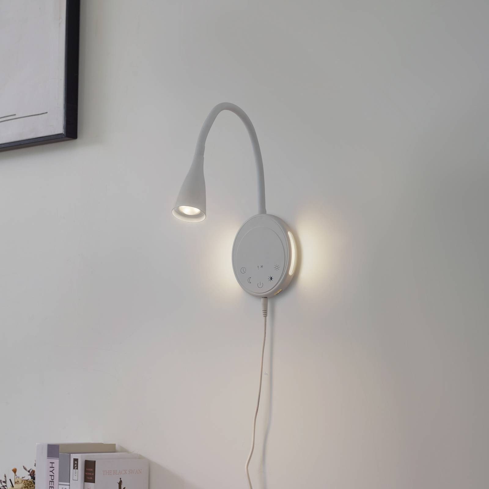 Lindby Wandleuchte Zayna, Enthalten, 1 x 5,2 W LED, Farbwechsel warmweiß / tageslicht