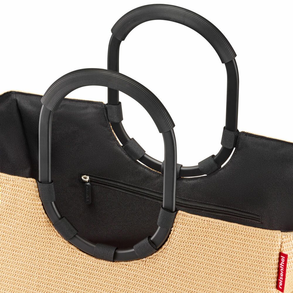 REISENTHEL® Shopper loop L Frame Raffia Black 25 L