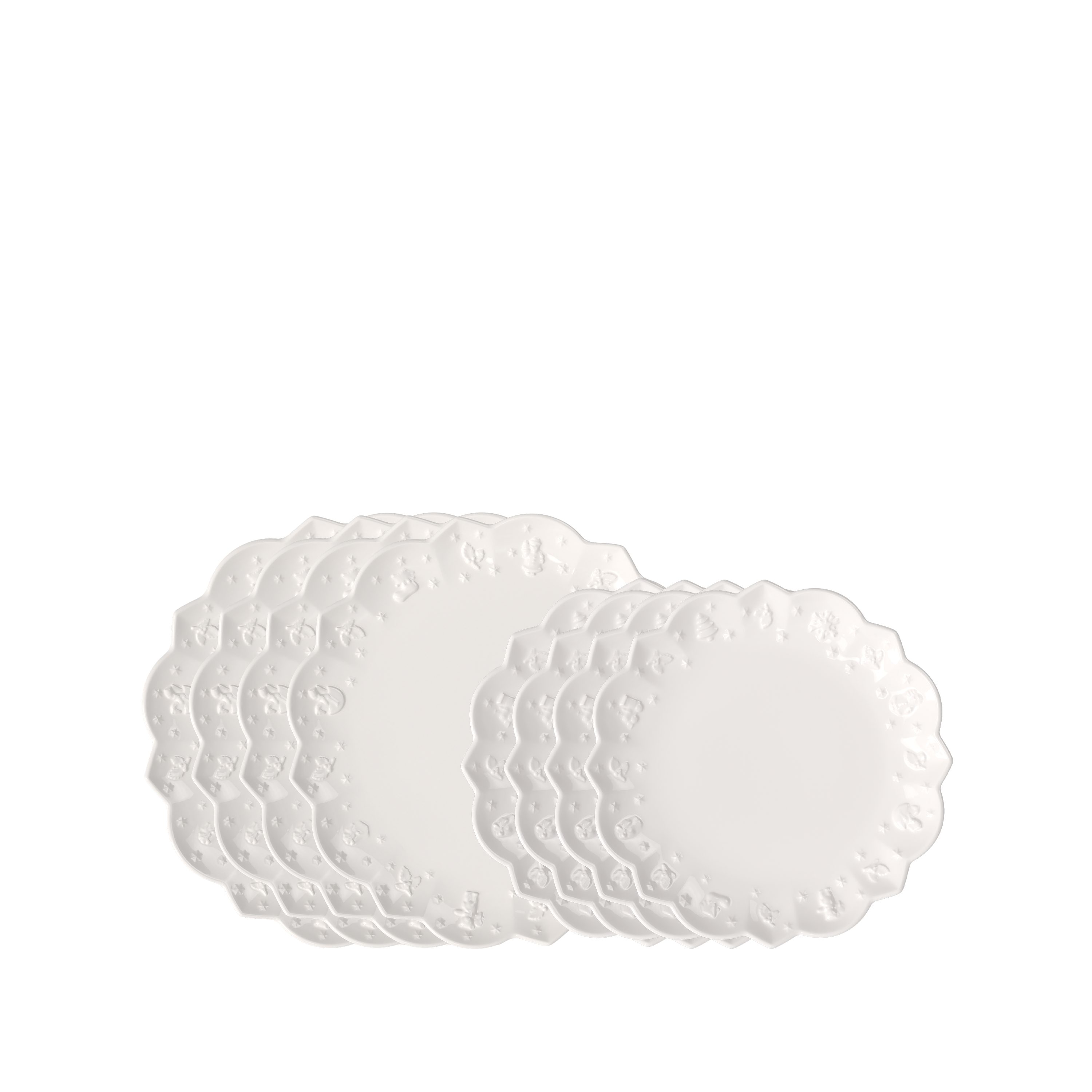 Villeroy & Boch Teller-Set Toy's Delight Royal Classic Teller Set 8-tlg. (8-tlg), 4 Personen, Porzellan, Mikrowellensicher