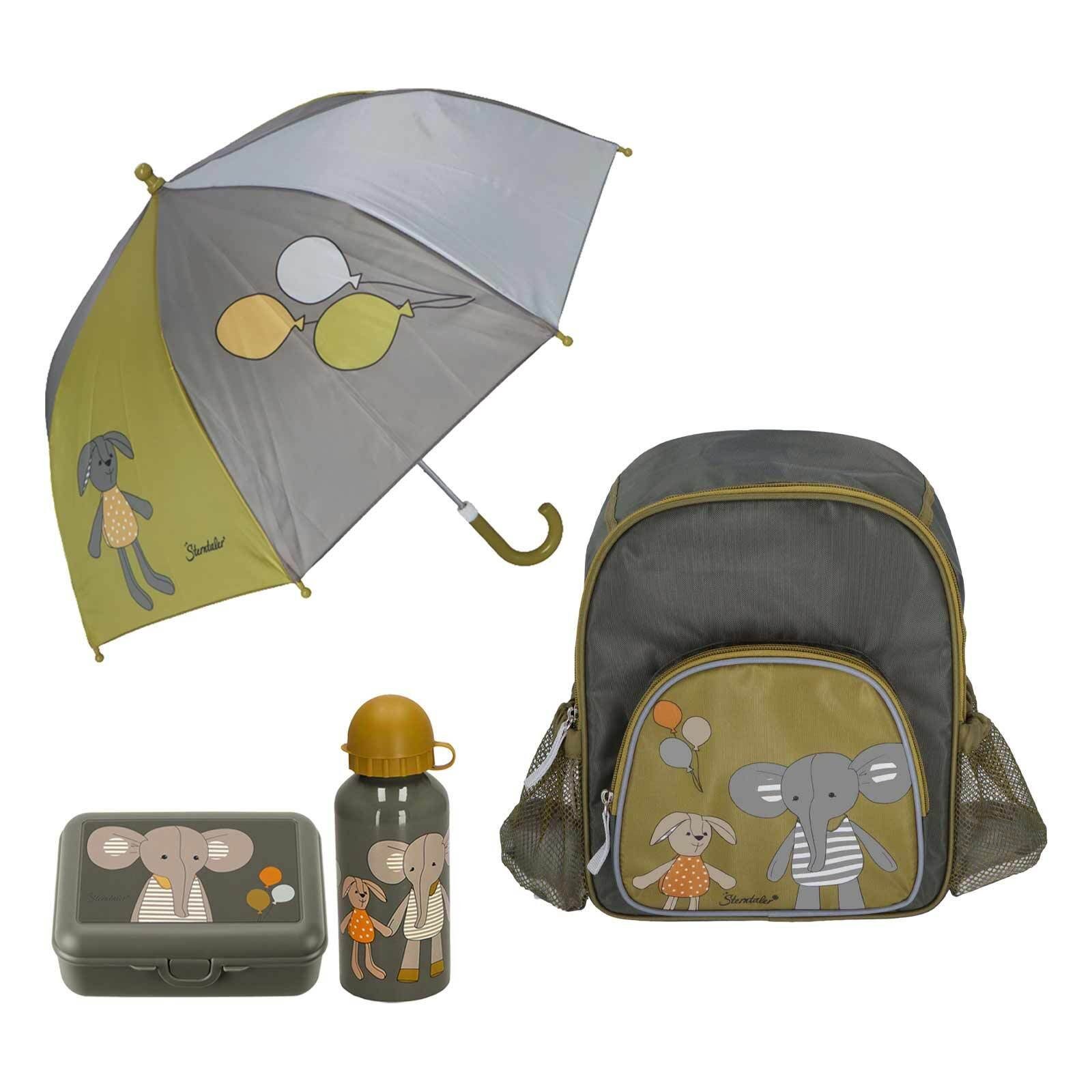 Sterntaler - 3er Set Rucksack, Brotdose & Trinkflasche - Ente Edda 