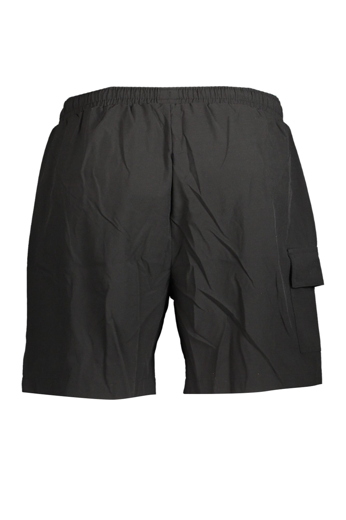 Fila Badeshorts Herren Badehose Schwarz: Elastischer Bund, Kordelzug, Seitentasche