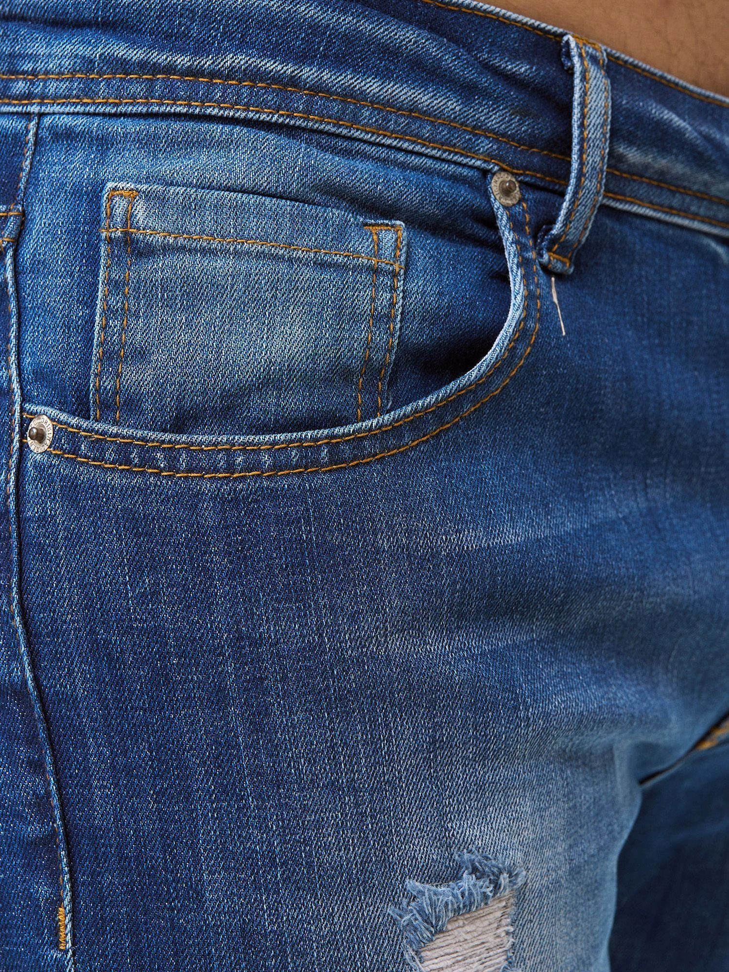 John Kayna Slim-fit-Jeans Herren Herrenjeans (Jeanshose Slim Herrenhose Freizeit,Casual Fit J-710-JK Jeans Blau Designer Designerjeans Denim 1-tlg) Jeanshose Bootcut