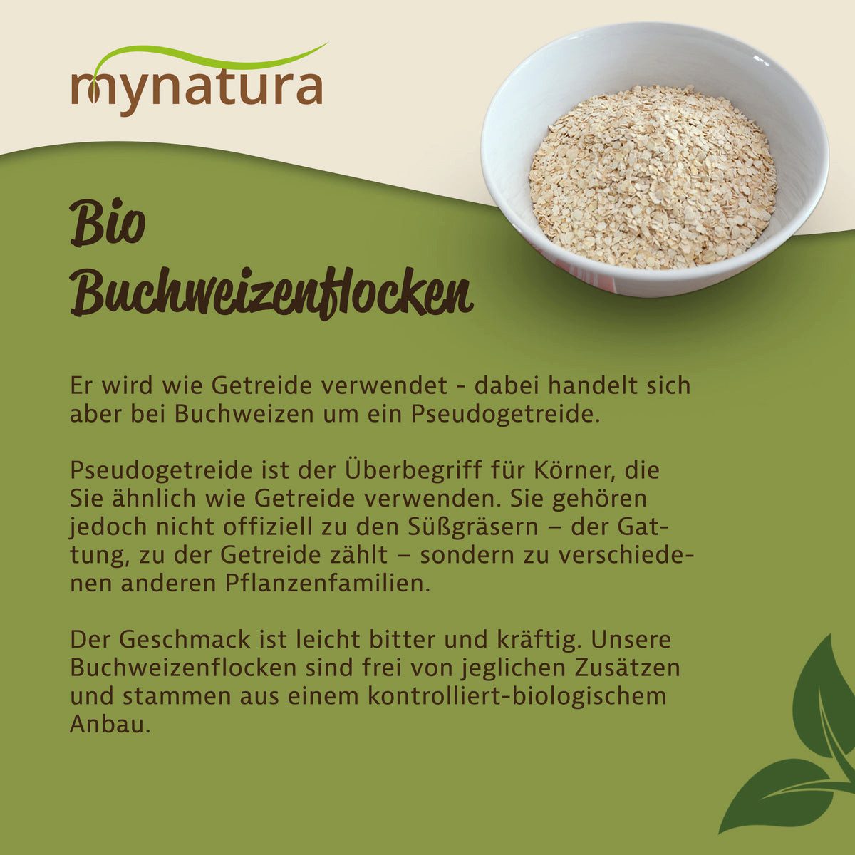 Mynatura Getreide Mynatura Bio Buchweizenflocken
