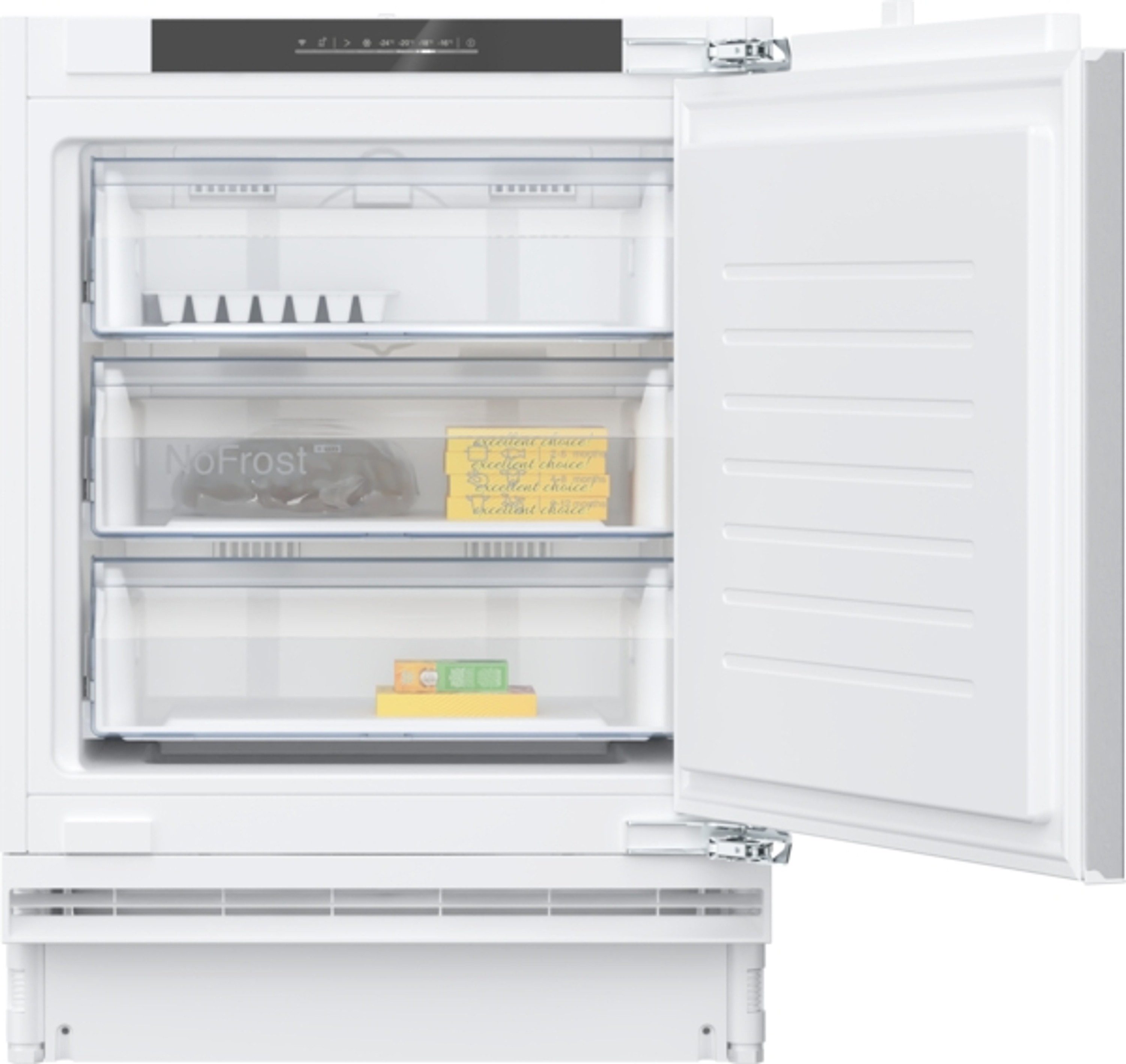 NEFF Einbaugefrierschrank N 70 / GU7213DE0 GU7213DE0, 82 cm hoch, 59.8 cm breit, Superschalter Gefrieren, Warnfunktionen Gefrierteil