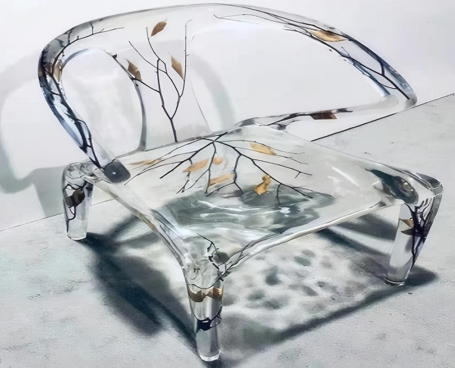 JVmoebel Esszimmerstuhl Designerstuhl von JVMoebel aus transparentem Harz, modern und elegant