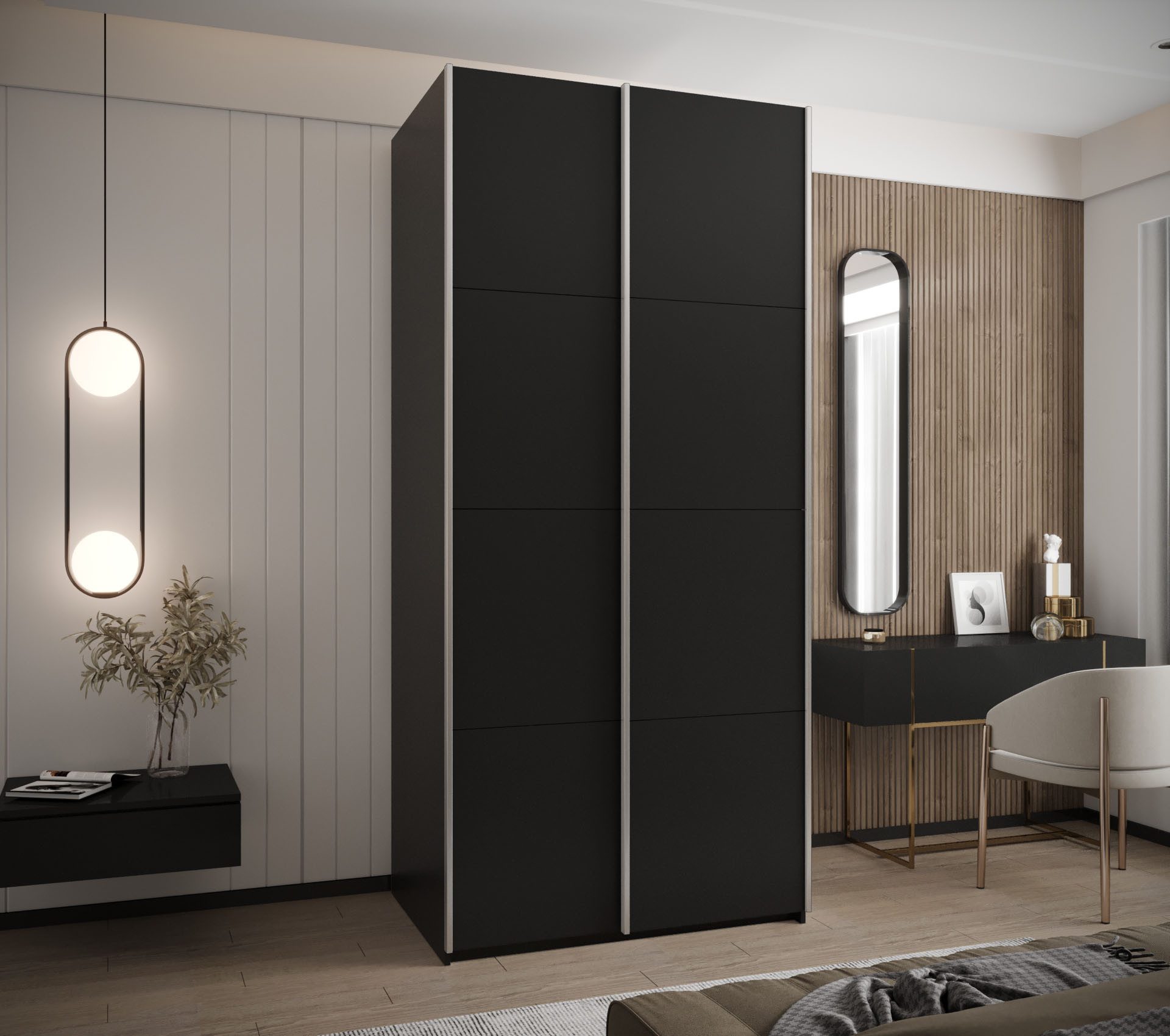ABIKS MÖBEL Schwebetürenschrank LUX 1 hoher günstig online kaufen