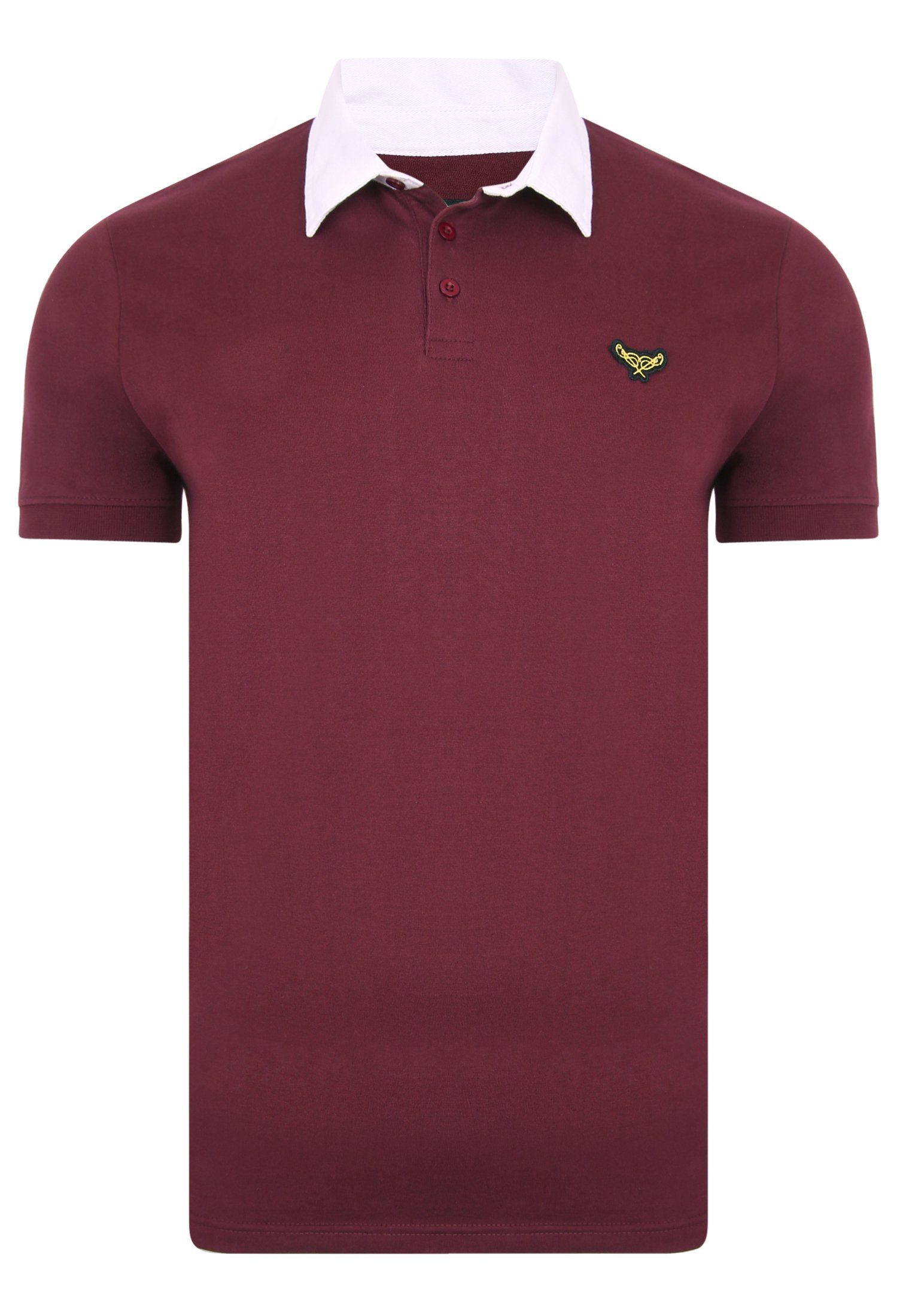 Lomu Dunkelrot Poloshirt Threadbare Rugby Top