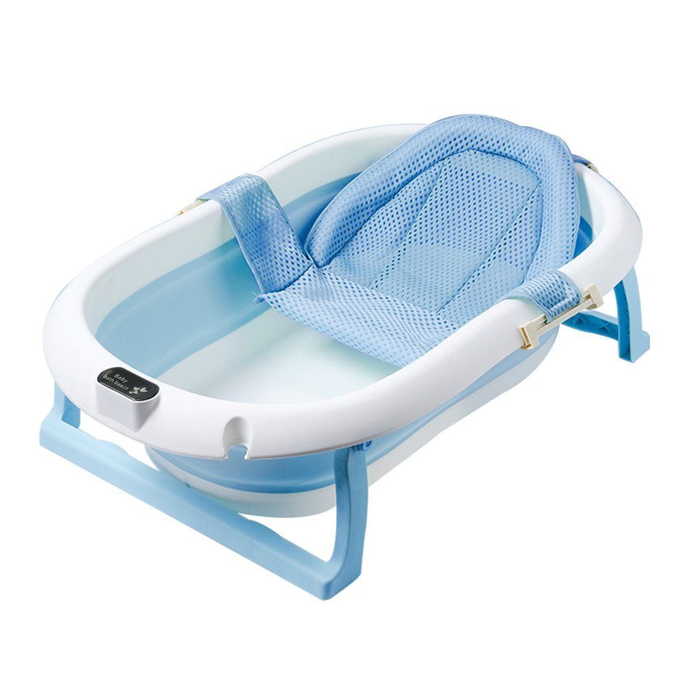DAKYAM Babybadewanne Faltbadewanne Badewanne Babywanne, Größe: 80 cm × 50 cm × 21 cm mit verstellbarer Netz–Matratze mehr