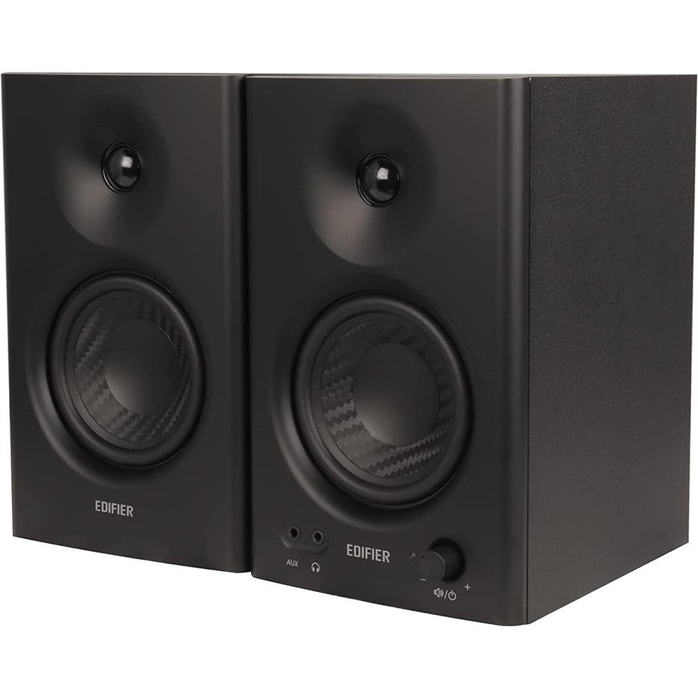 Edifier® MR4 Regal-Lautsprecher 2.0 (42 W, 2.0 Studiomonitore, Class-D Verstärker, zwei Klangmodi)