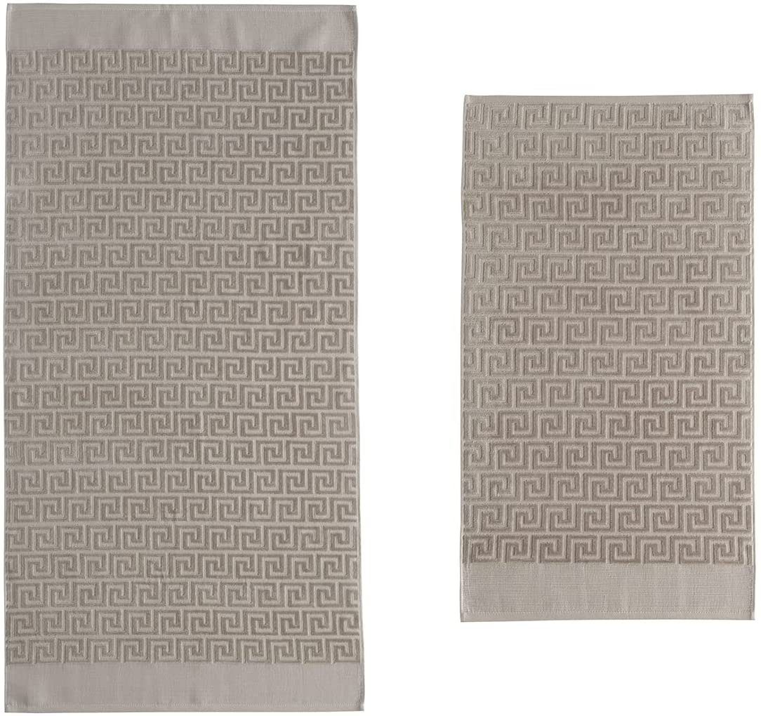 Heimtextilien Handtuch-Sets BOHORIA Handtuch Set Jacquard Handtuch Set (1x Handtuch + 1x Badehandtuch), 2er-Pack