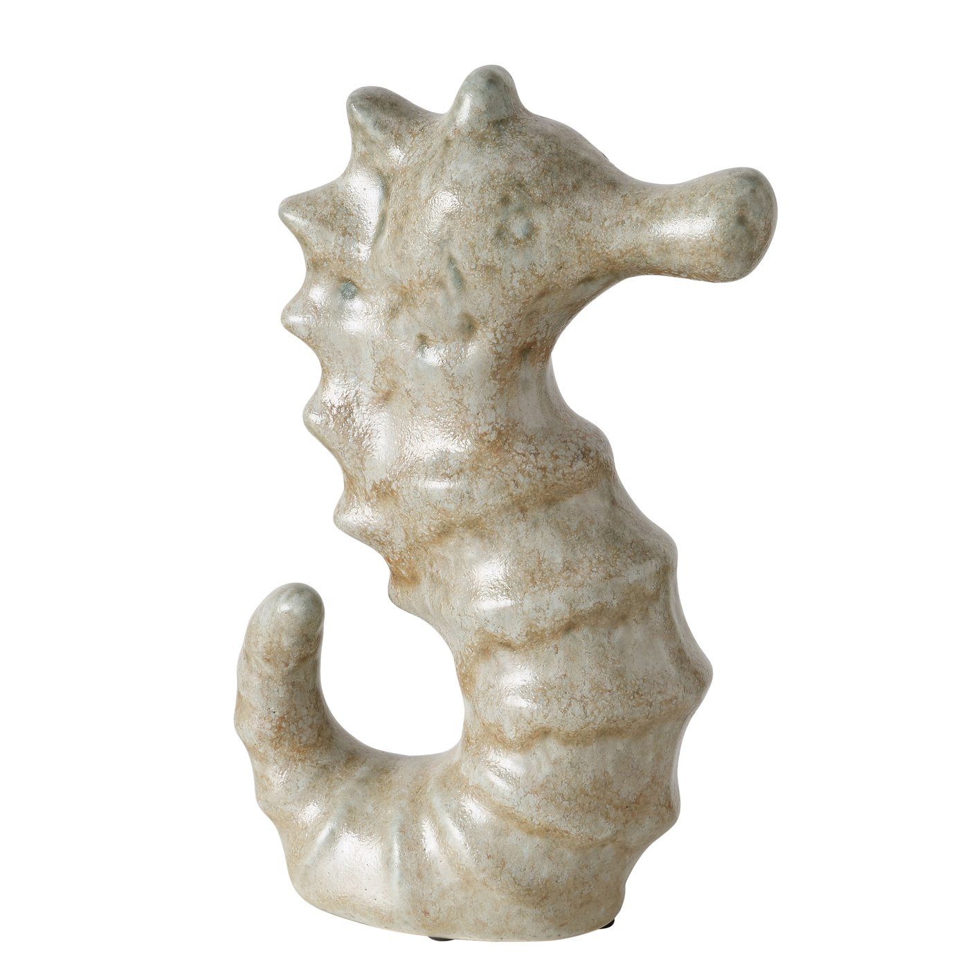 Dekofigur Dekofigur Maritim, Seepferdchen Höhe 35cm,beige-grau, Outdoor
