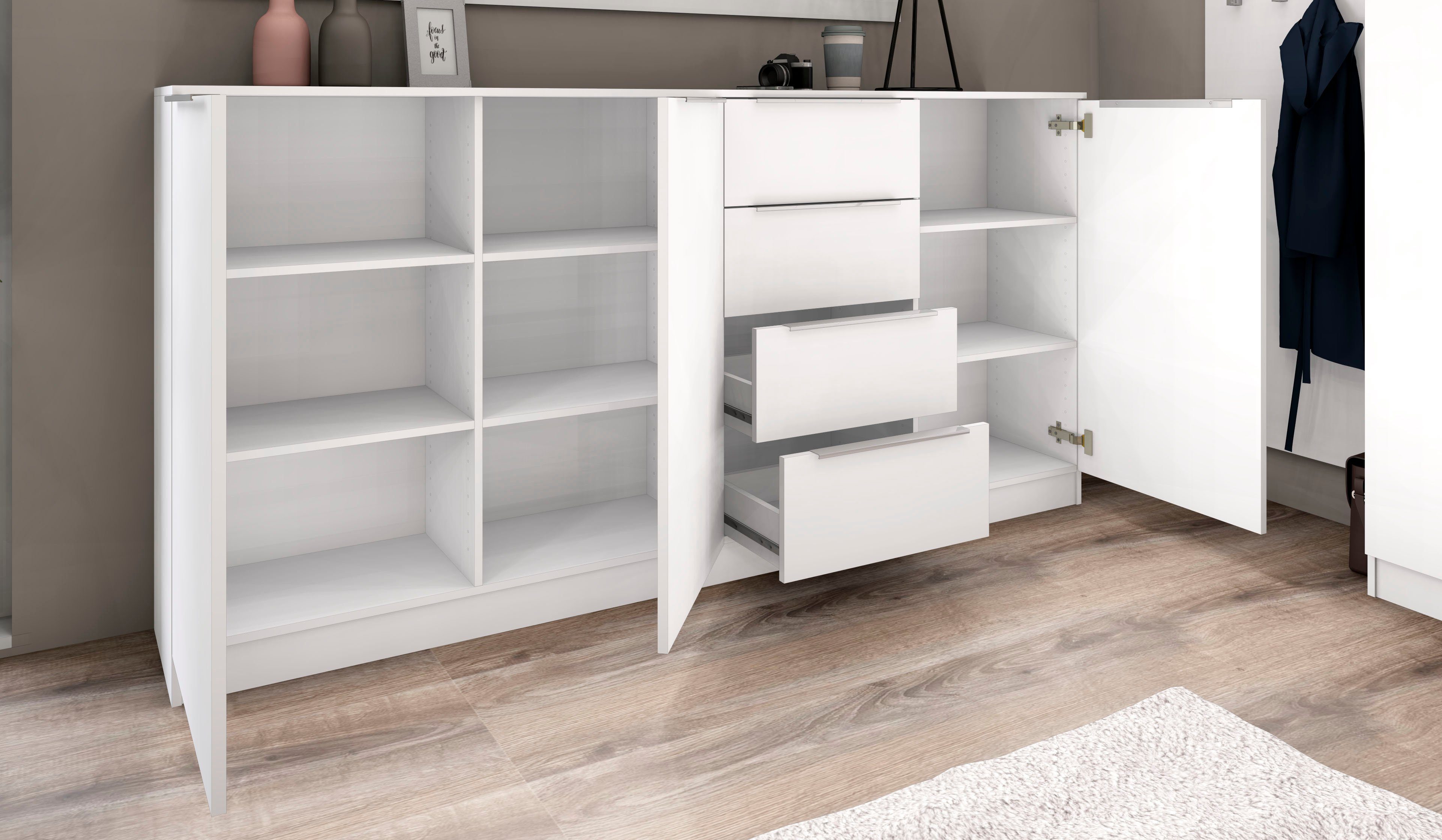 borchardt Möbel Highboard Oliva, Breite ca. 200 cm