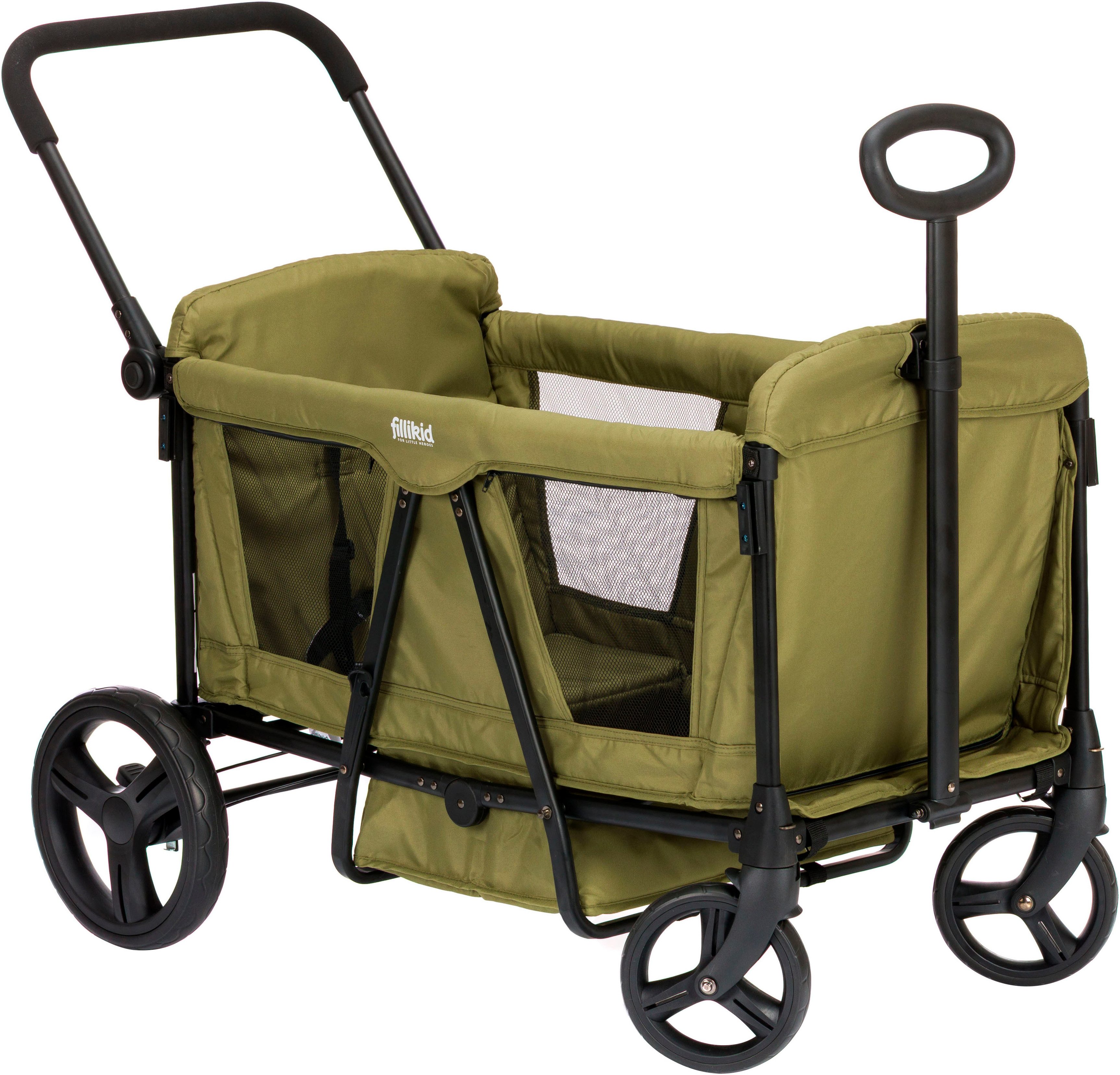 Fillikid Bollerwagen Oskar, faltbar; für zwei Kinder