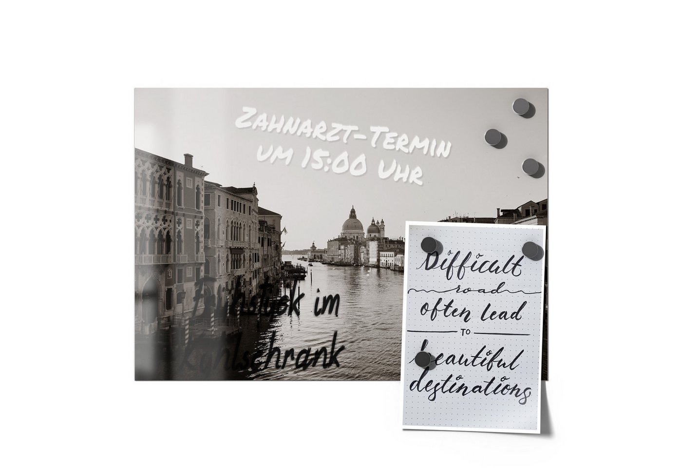 Thumbnail - DEQORI Magnetfolie 'Venezianische See', beschreibbar universal Magnetmatte magnetisch Folie Planer Kalender