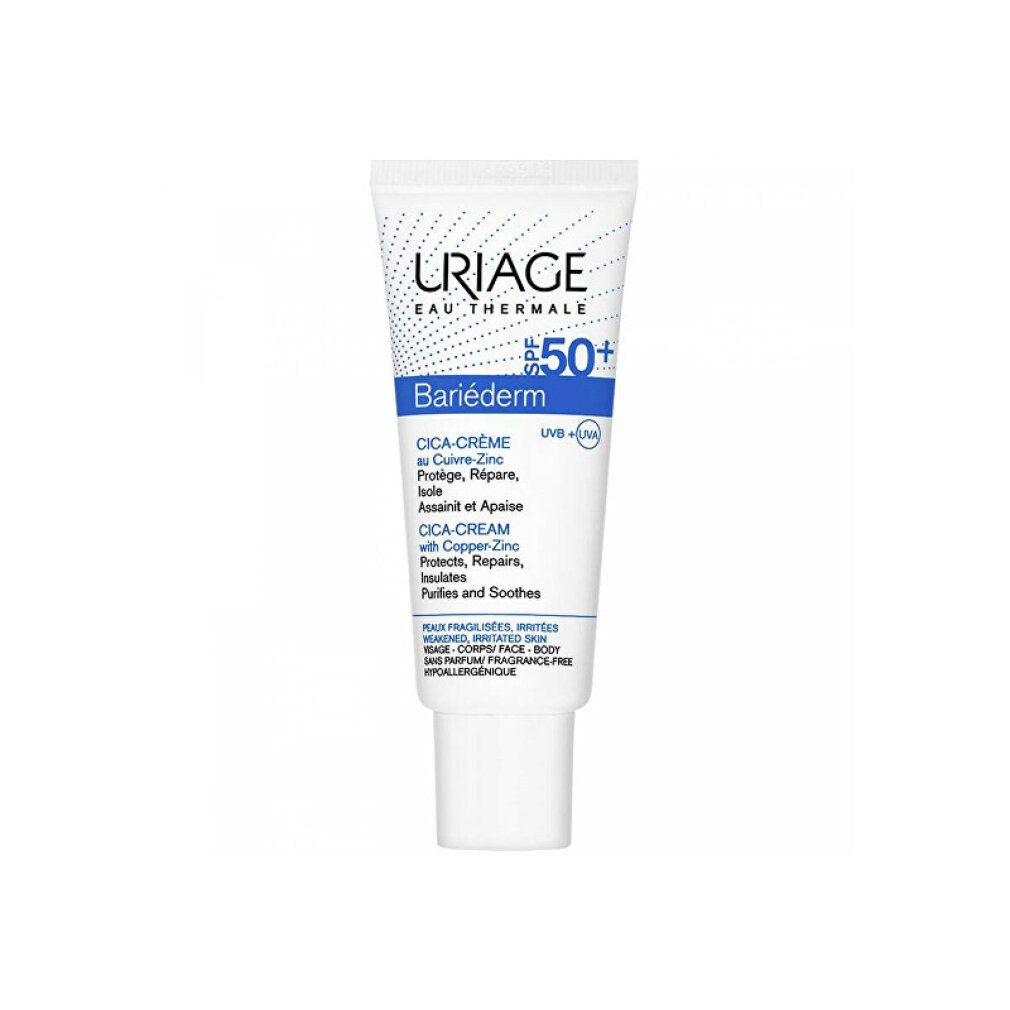 Uriage Körperpflegemittel Bariederm regenerierende Creme für rissige Haut SPF 50 40 ml