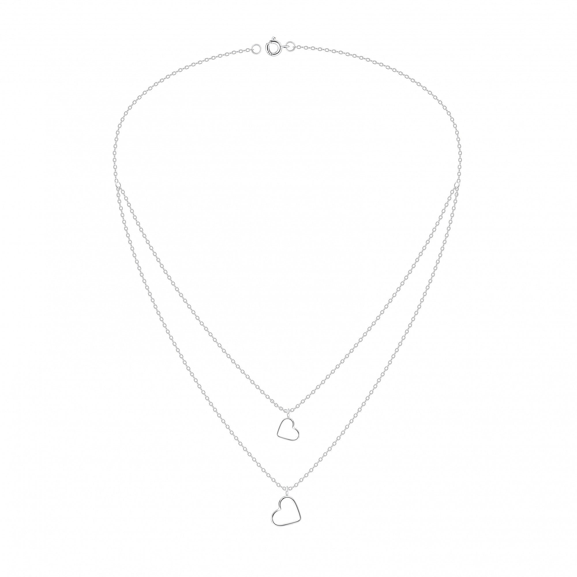 ALEXANDER YORK Kette mit Anhänger Layering-Look HERZ, 925 Sterling Silber günstig online kaufen